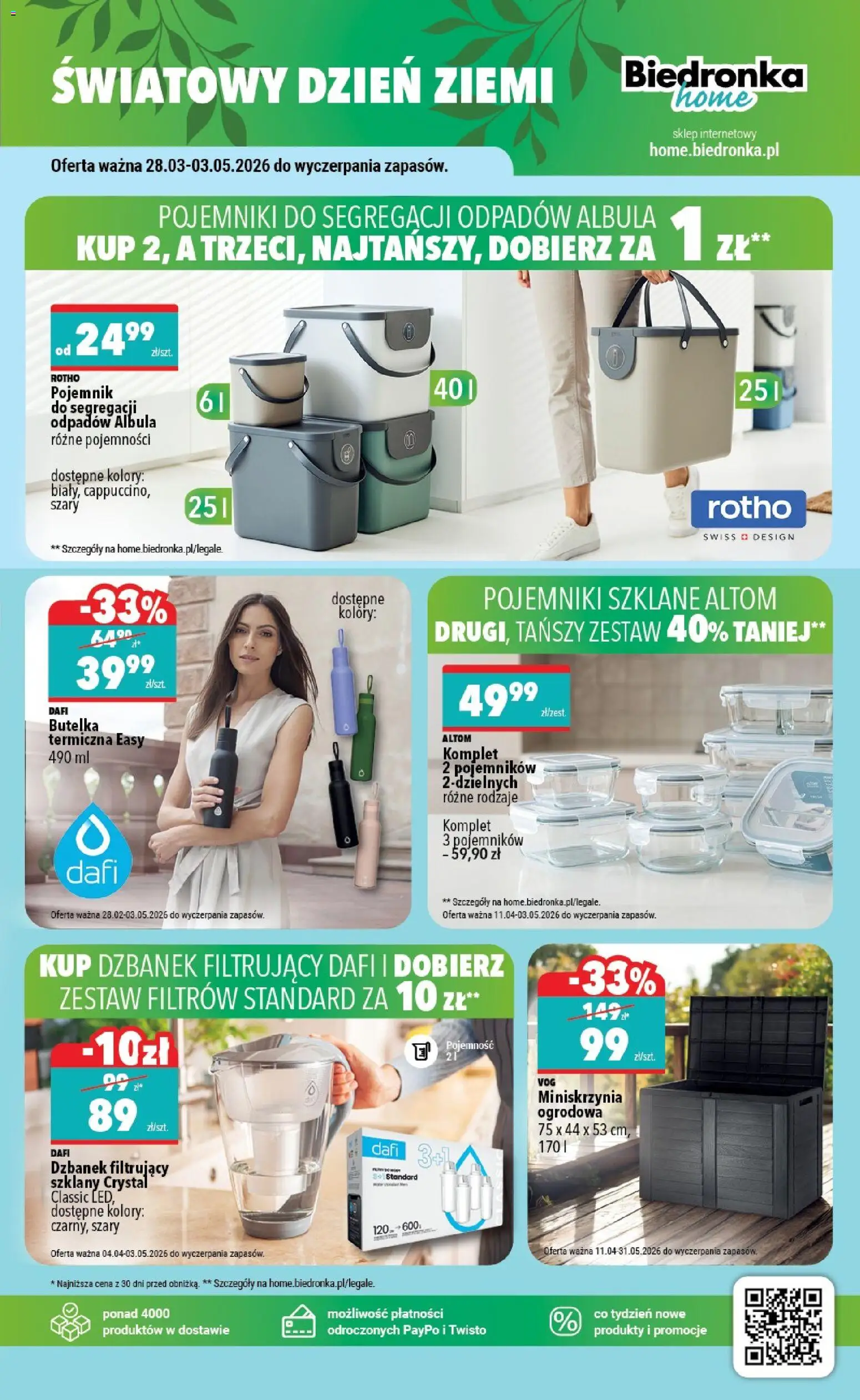 Biedronka gazetka - Home od 11.04.2026 | Strona: 5 | Produkty: Dzbanek, Dzbanek filtrujący, Dzbanek filtrujący dafi