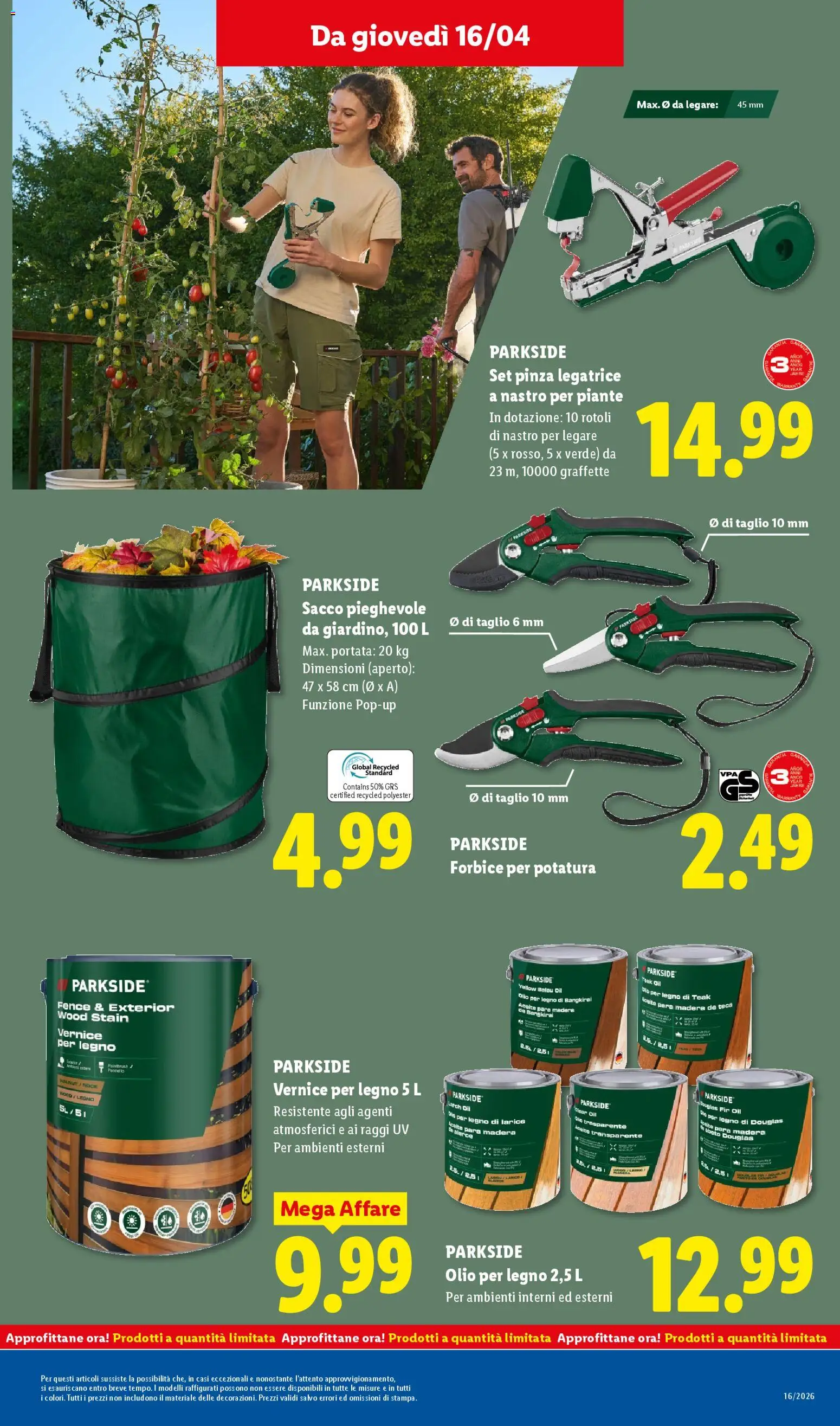 Volantino Lidl del 16.04.2026 | Pagina: 21 | Prodotti: Olio, Forbice