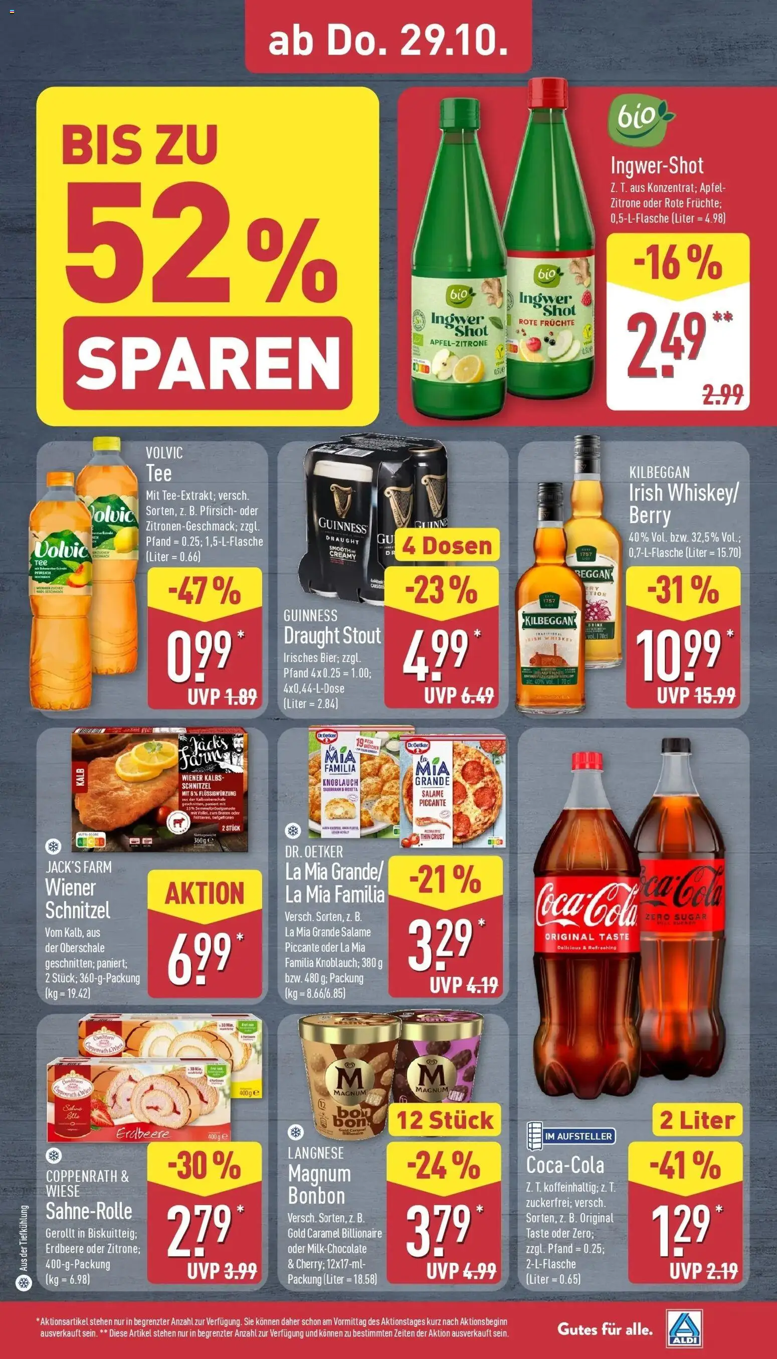 Aldi Aktueller Prospekt (ab 26.10.2026) » Angebote Online | Seite: 36 | Produkte: Äpfel, Volvic tee, Knoblauch, Tee