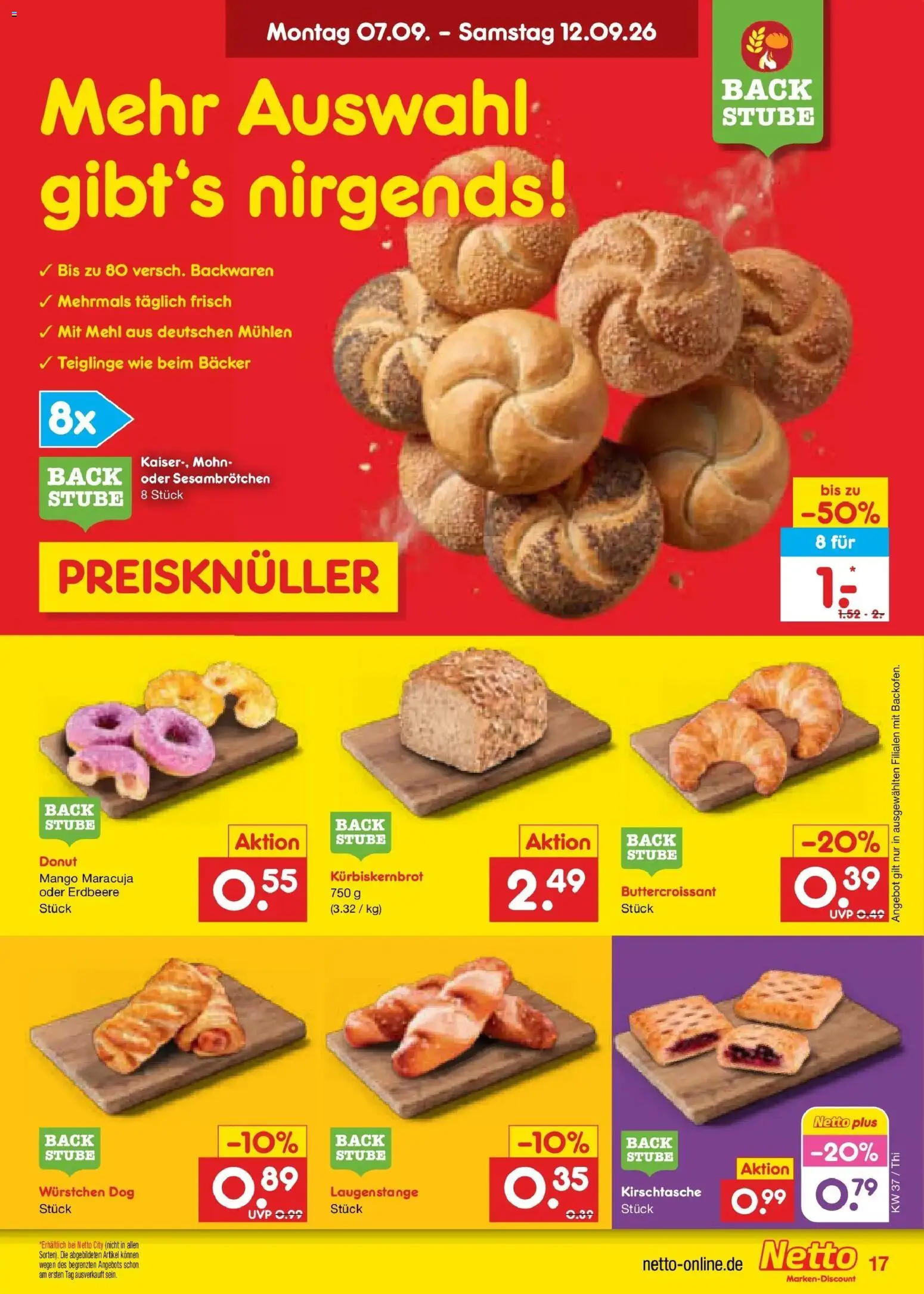 Netto Marken-Discount Prospekt Pirna – gültig ab 07.09.2026 | Seite: 25 | Produkte: Mehl, Mango
