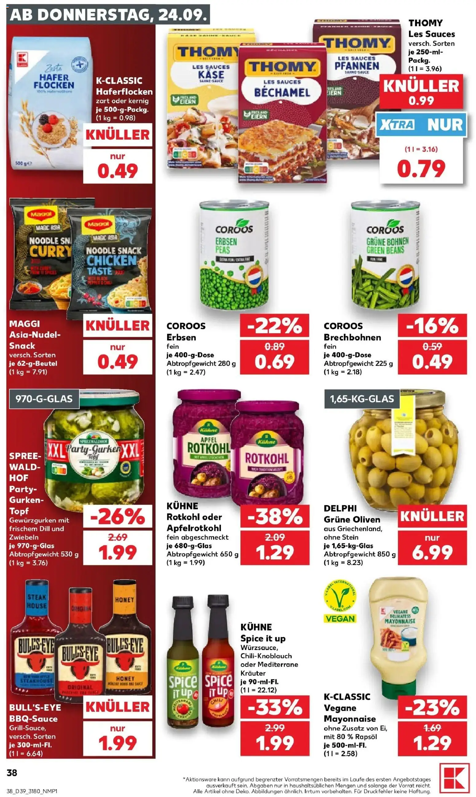 Prospekt Kaufland ab 21.09.2026 » Angebote Online zum Blättern | Seite: 41 | Produkte: Käse, Rotkohl, Zwiebeln, Steak