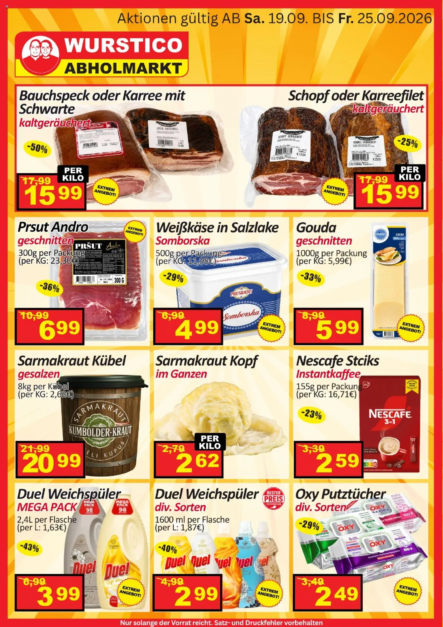 Wurstico Abholmarkt Andro Spezialitäten gültig ab 19.09.2026 | Seite: 1