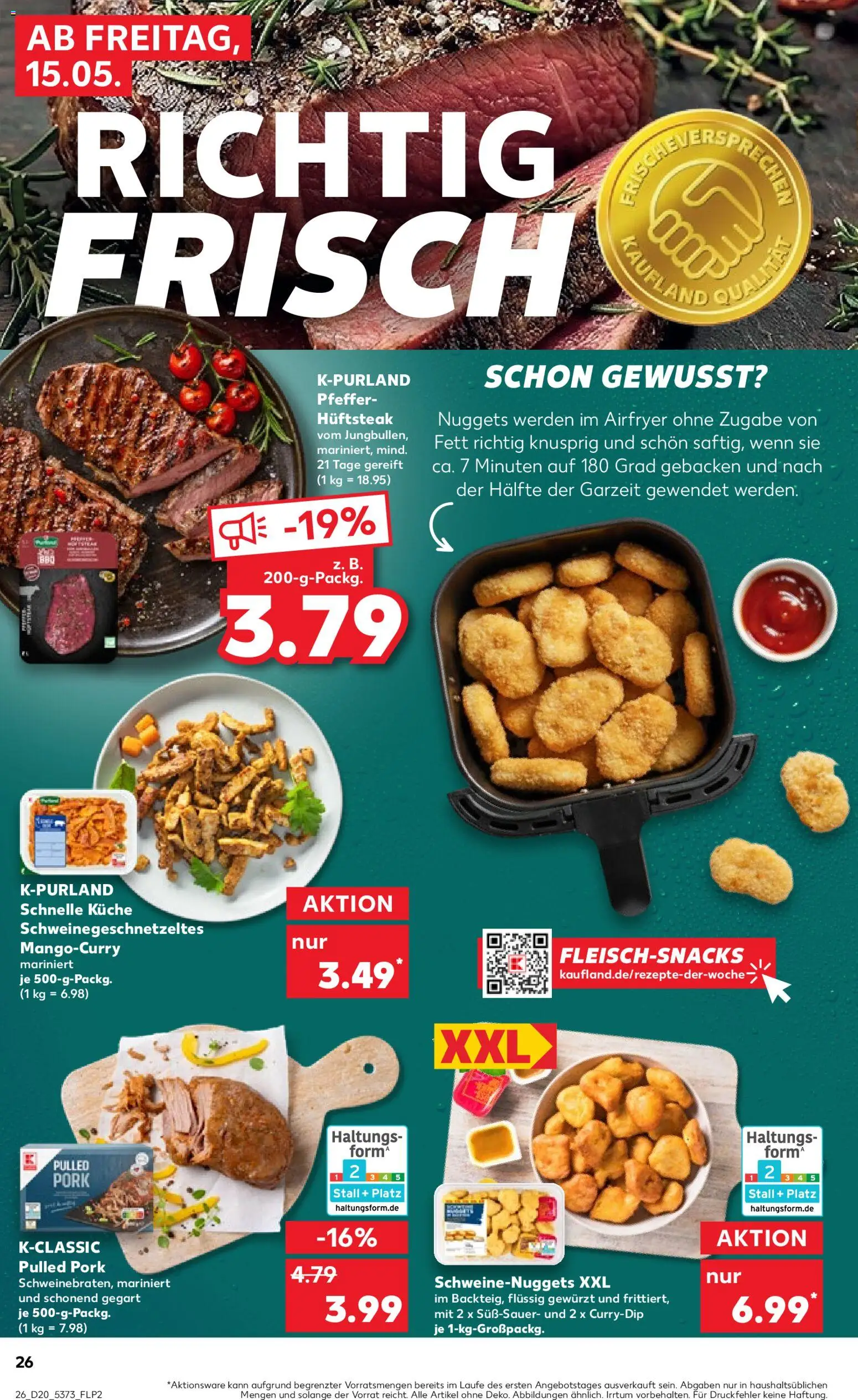 Kaufland Prospekt Kiel	 – gültig ab 15.05.2026 | Seite: 26 | Produkte: Küche, Pfeffer, Steak