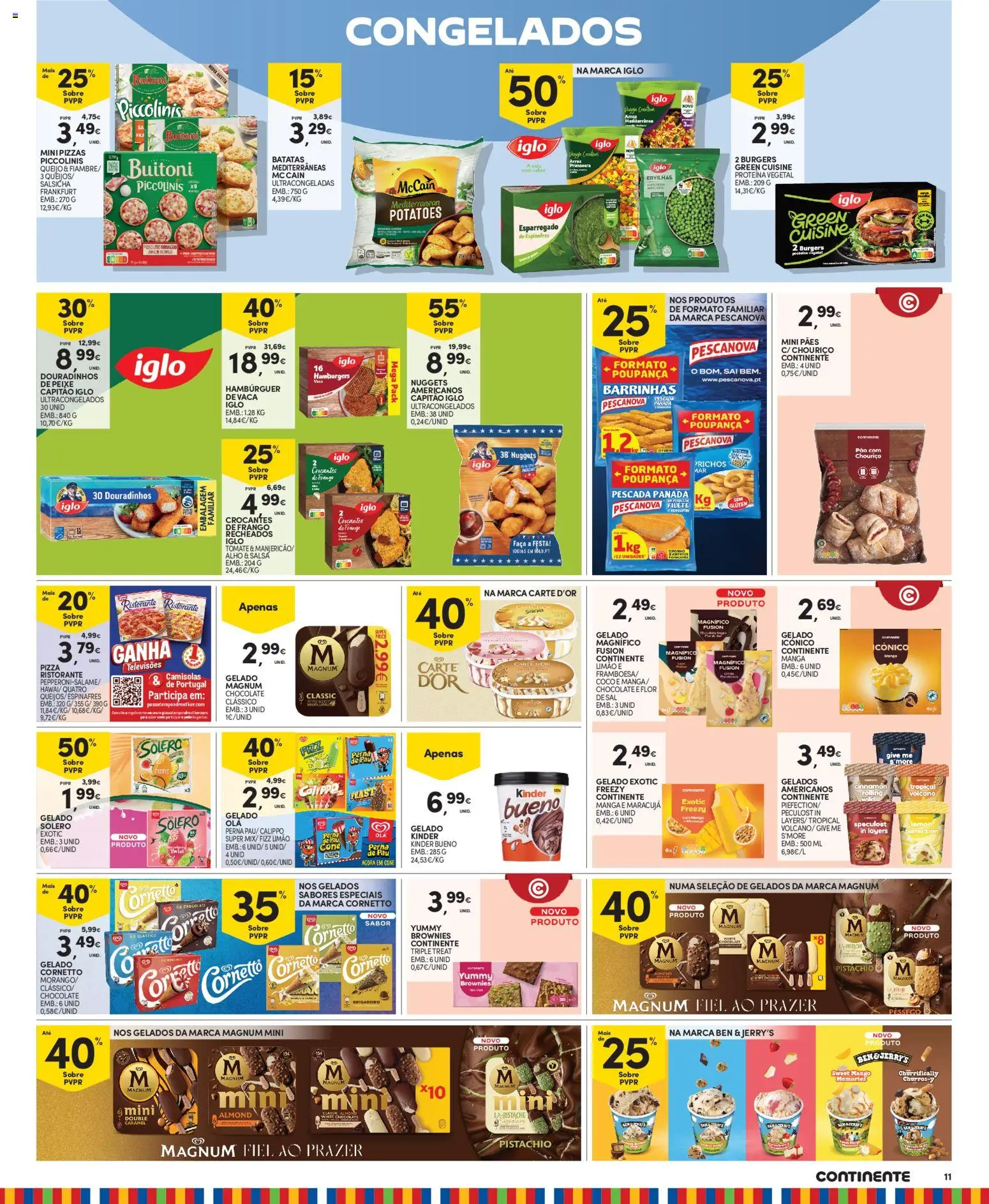 Continente Madeira │ válido de 23/06/2026 | Página: 13 | Produtos: Faca, Gelado, Chouriço, Nuggets