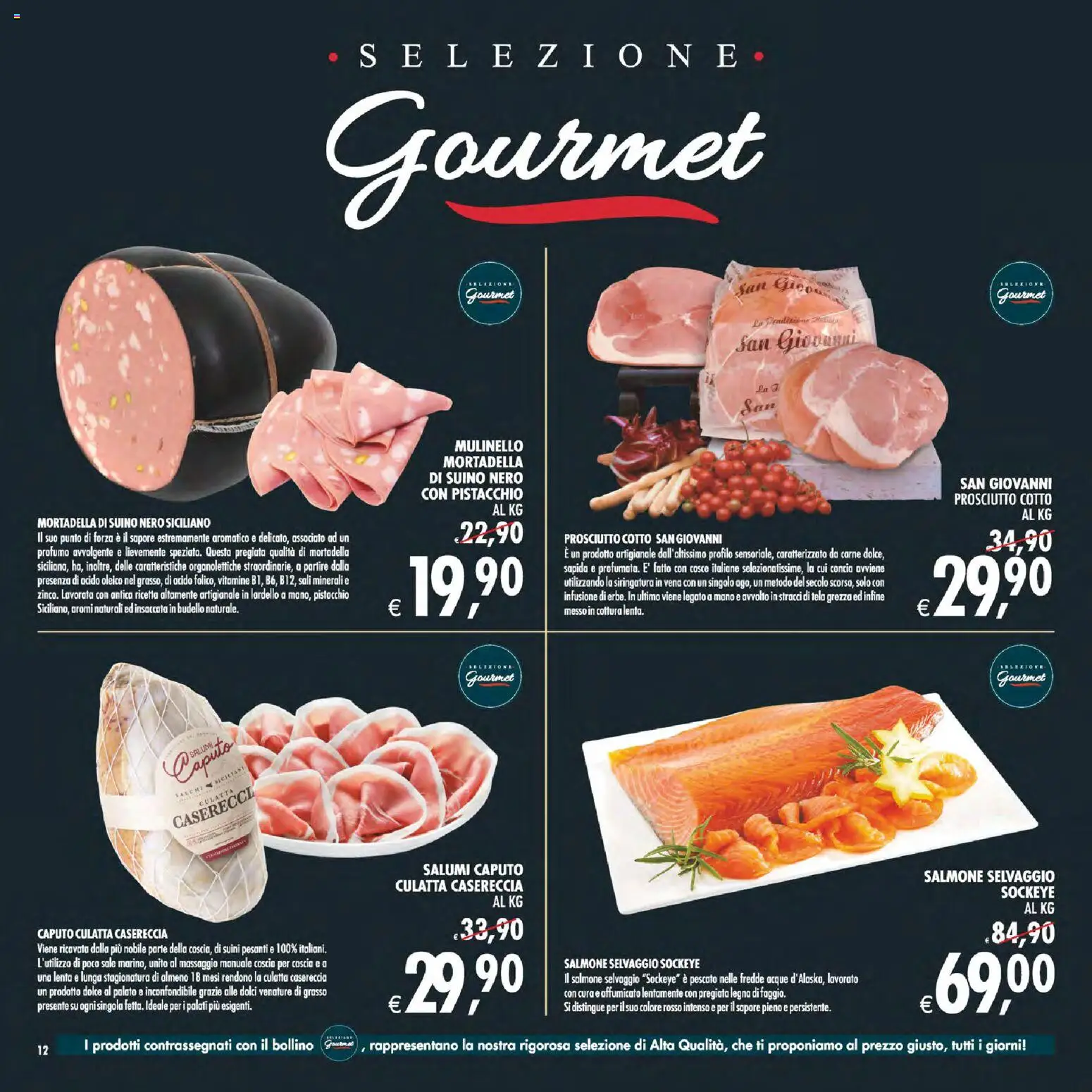 Volantino Decò del 22/09/2026 | Pagina: 12 | Prodotti: Prosciutto Cotto, Pistacchio, Salmone, Infusione