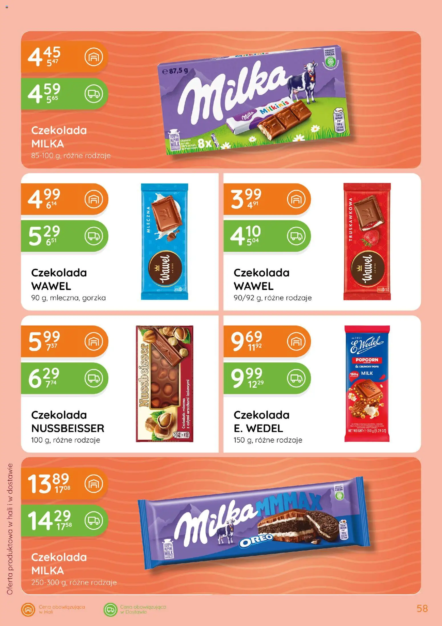 Eurocash gazetka od 15.10.2026 | Strona: 58 | Produkty: Oreo, Milka, Czekolada, Popcorn