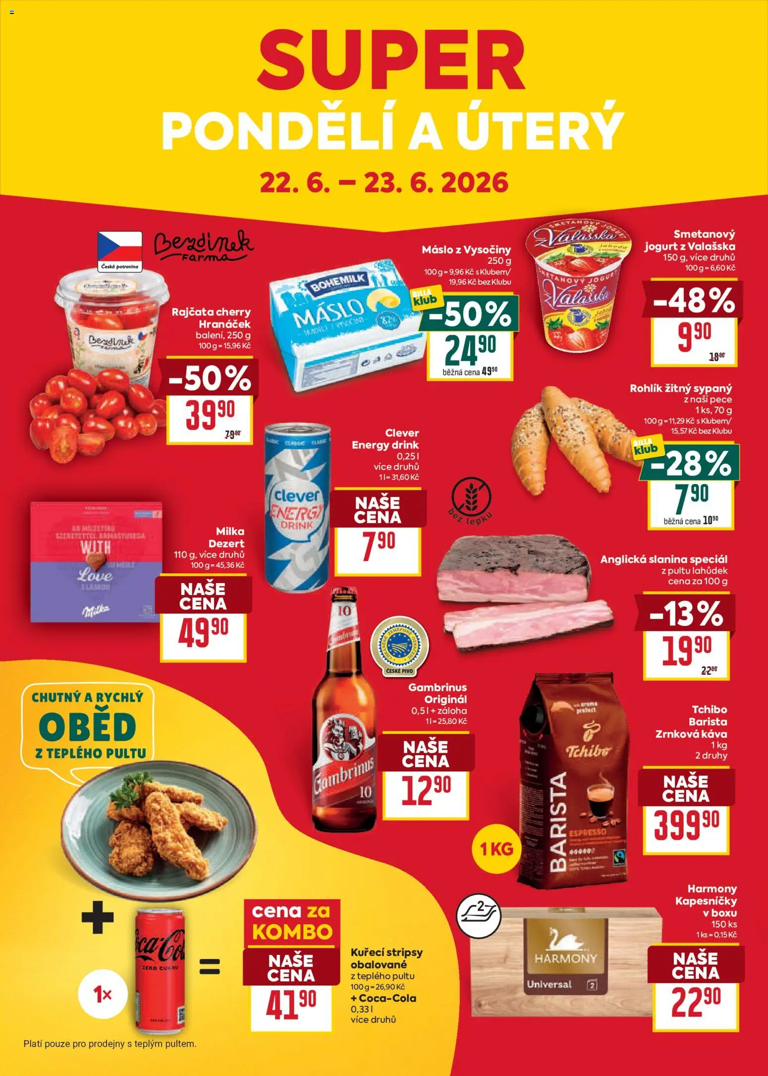 Billa Velký leták od 17.06.2026 | Strana: 32 | Produkty: Máslo, Pivo, Zrnková káva, Clever