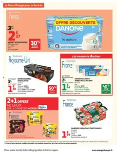 Auchan - Prévisualisation de YAOURT NATURE DANONE, YAOURT NATURE DANONE 16 x 125 g 2 kg valide à partir de 08/09/2026 | Page: 6