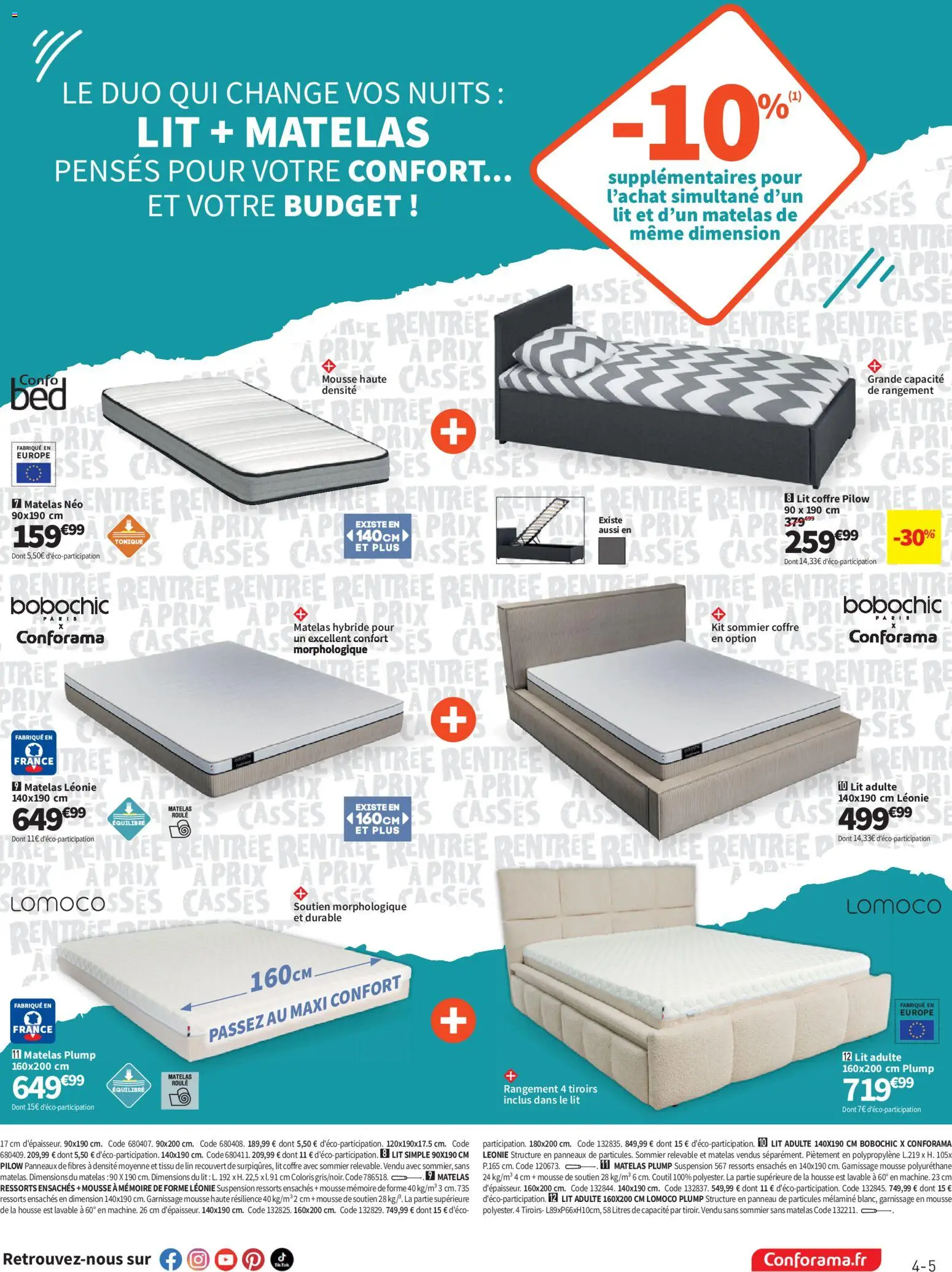 {H1} | Page: 5 | Produits: Tonique, Suspension, Matelas, Sommier