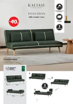Pré-visualização Espaço Casa - Catálogo Kaliási - Sofás Camas válido de 21.07.2025 | Página: 14 | Produtos: Cama, Sofá