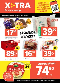 Coop X:-TRA erbjudanden - Förhandsvisning av reklamblad från butik Coop X:-TRA aktuell från 20/07/2026