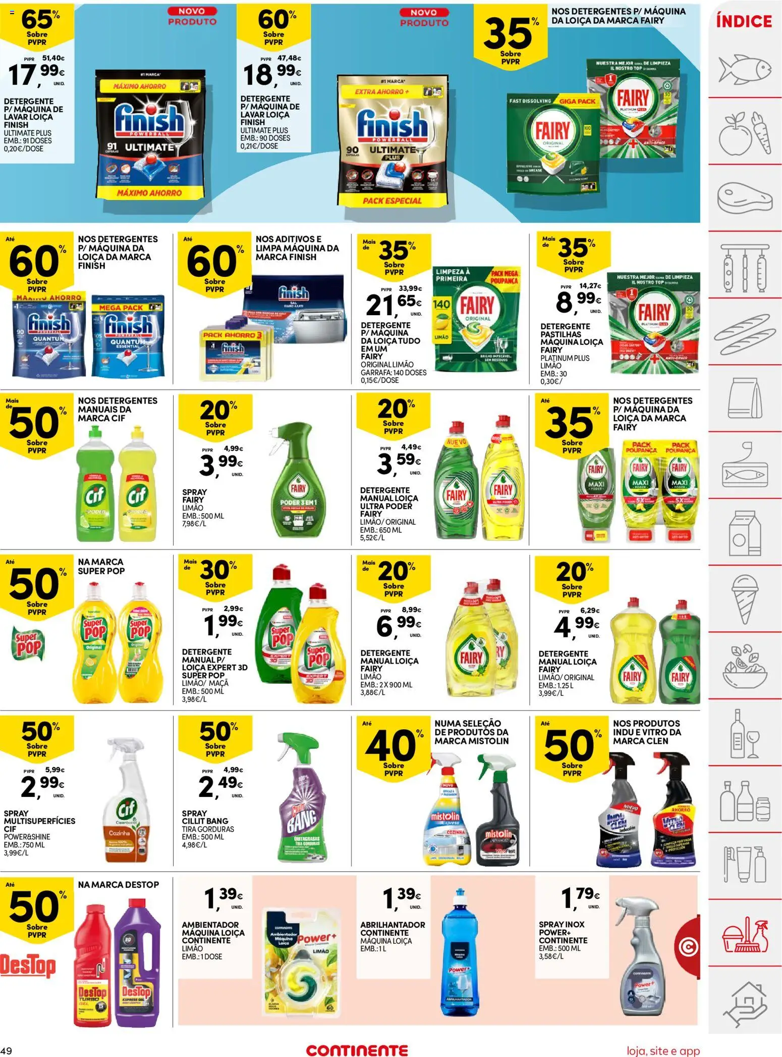 Continente folheto │ válido de 05.05.2026 | Página: 49 | Produtos: Top, Abrilhantador, Detergente, Maça