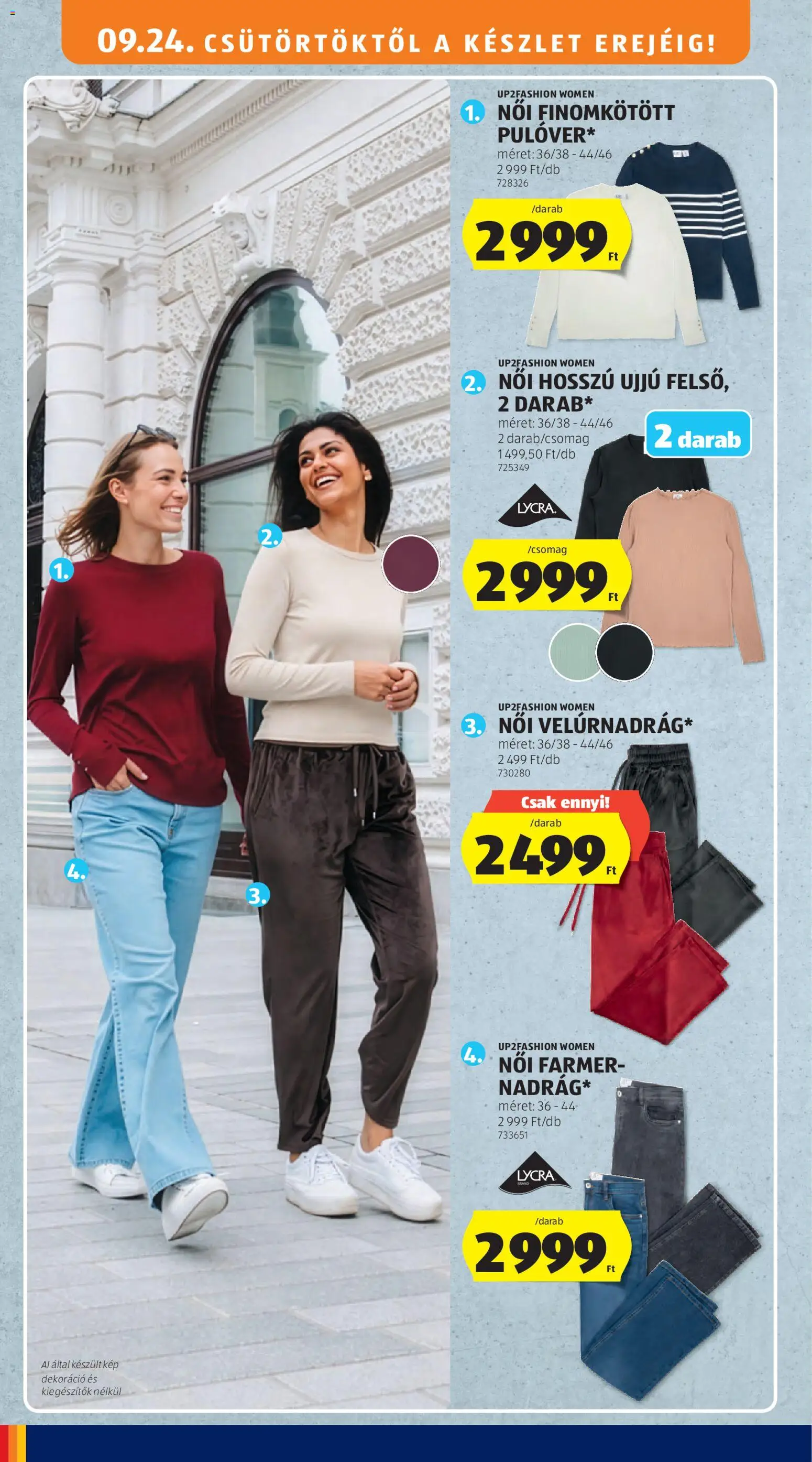 Aldi akciós ujság - amely érvényes a következő dátumtól: 2026.09.24. | Oldal: 34 | Termékek: Farmer, Dekoráció