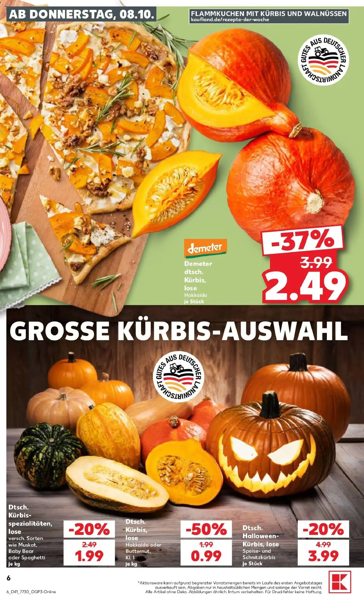 Prospekt Kaufland ab 05.10.2026 » Angebote Online zum Blättern | Seite: 16 | Produkte: Spaghetti, Kürbis