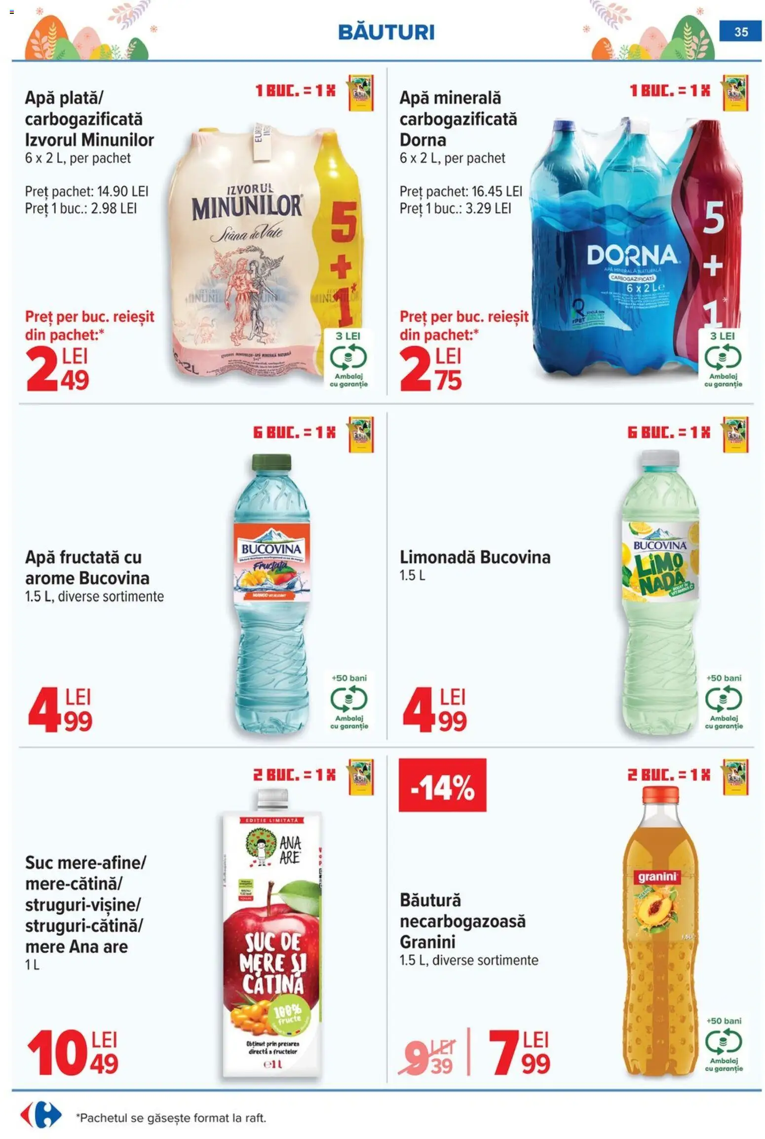 Noul catalog Carrefour – valabil de la 06.04.2026 | Pagină: 37 | Produse: Hacıyatmaz Kedi Oyuncağı, Pește, Legume, Sos