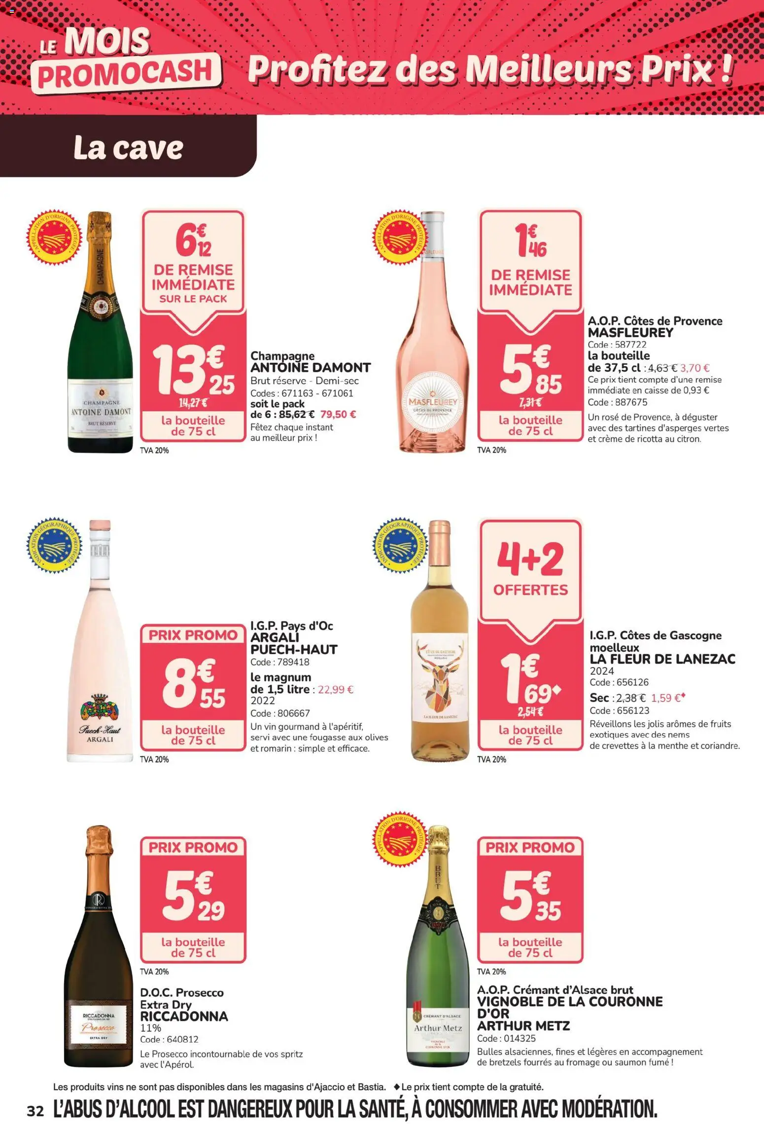 {H1} | Page: 32 | Produits: Olives, Saumon fumé, Champagne, Fromage