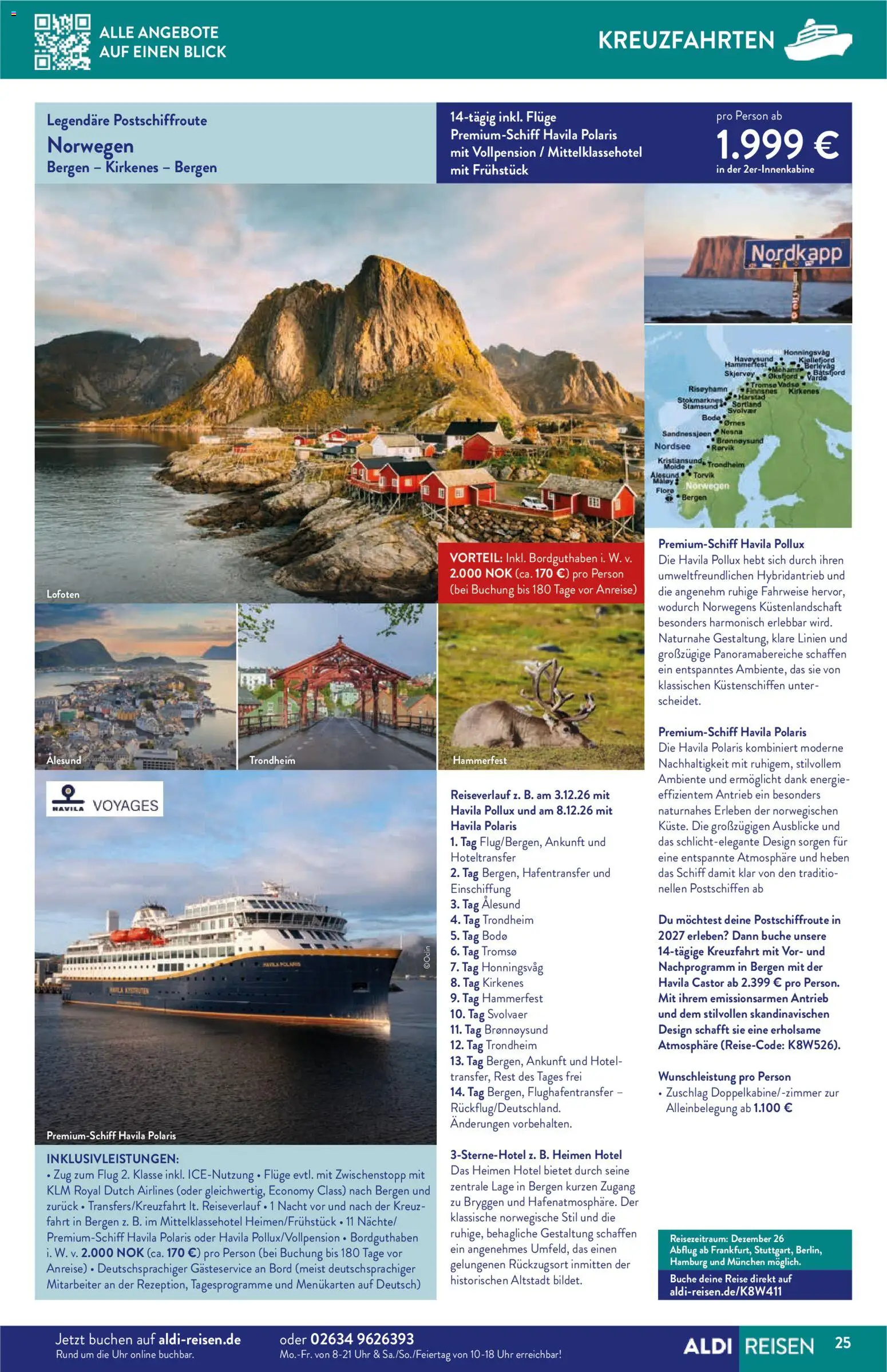 Aldi Reisen Reisemagazin – gültig ab 01.07.2026 | Seite: 25 | Produkte: Uhr