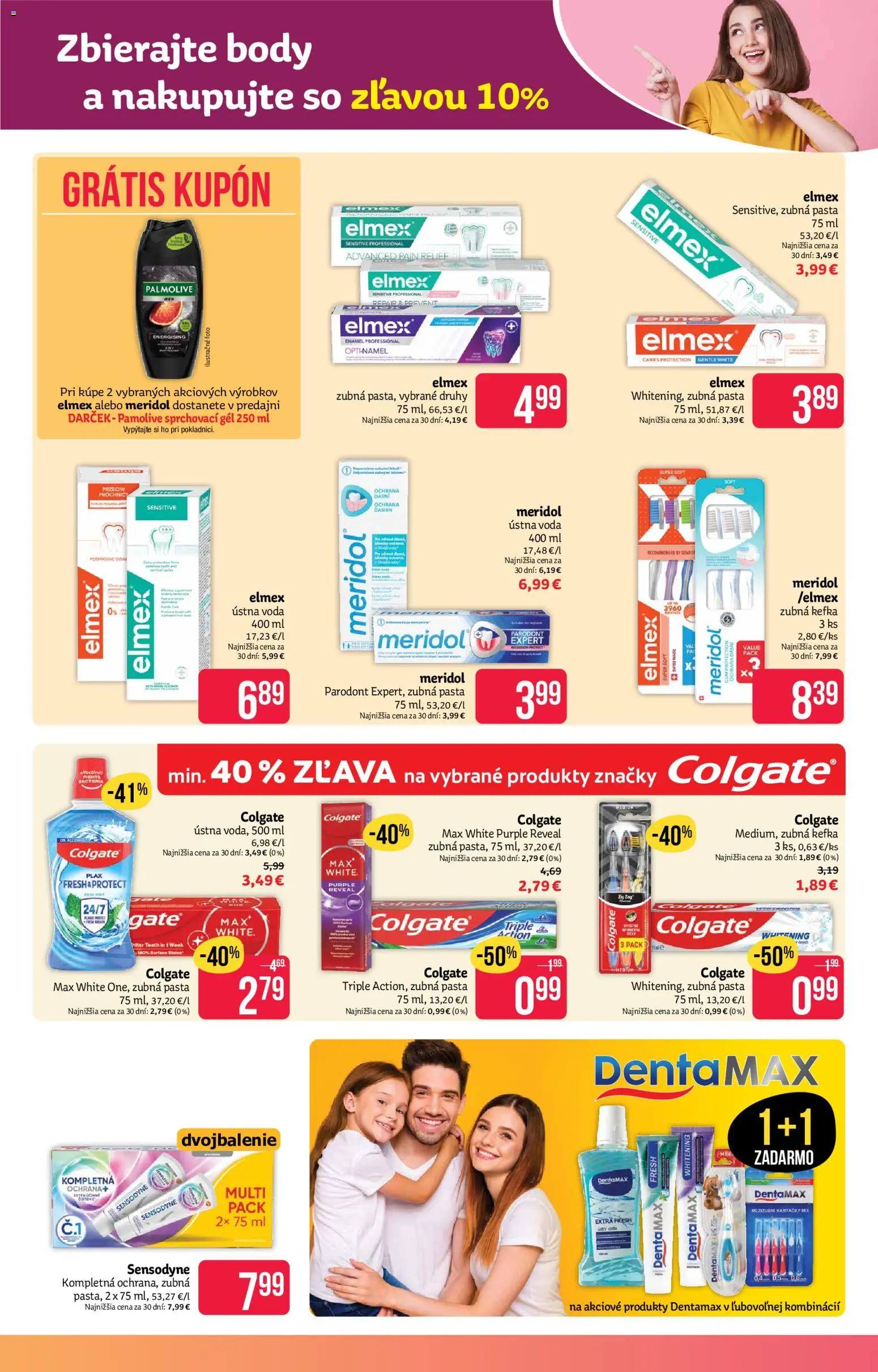Nové Teta drogerie akcie – leták je platný od 03.08.2026 | Strana: 9 | Produkty: Zubná kefka, Ústna voda, Voda