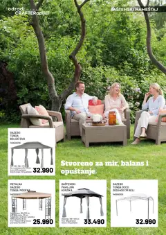 Crafter katalog Uživanje u bašti - pregled Crafter kataloga - važi od 20.04.2026 | Strana: 10 | Proizvode: Baštenski nameštaj, Zavesa