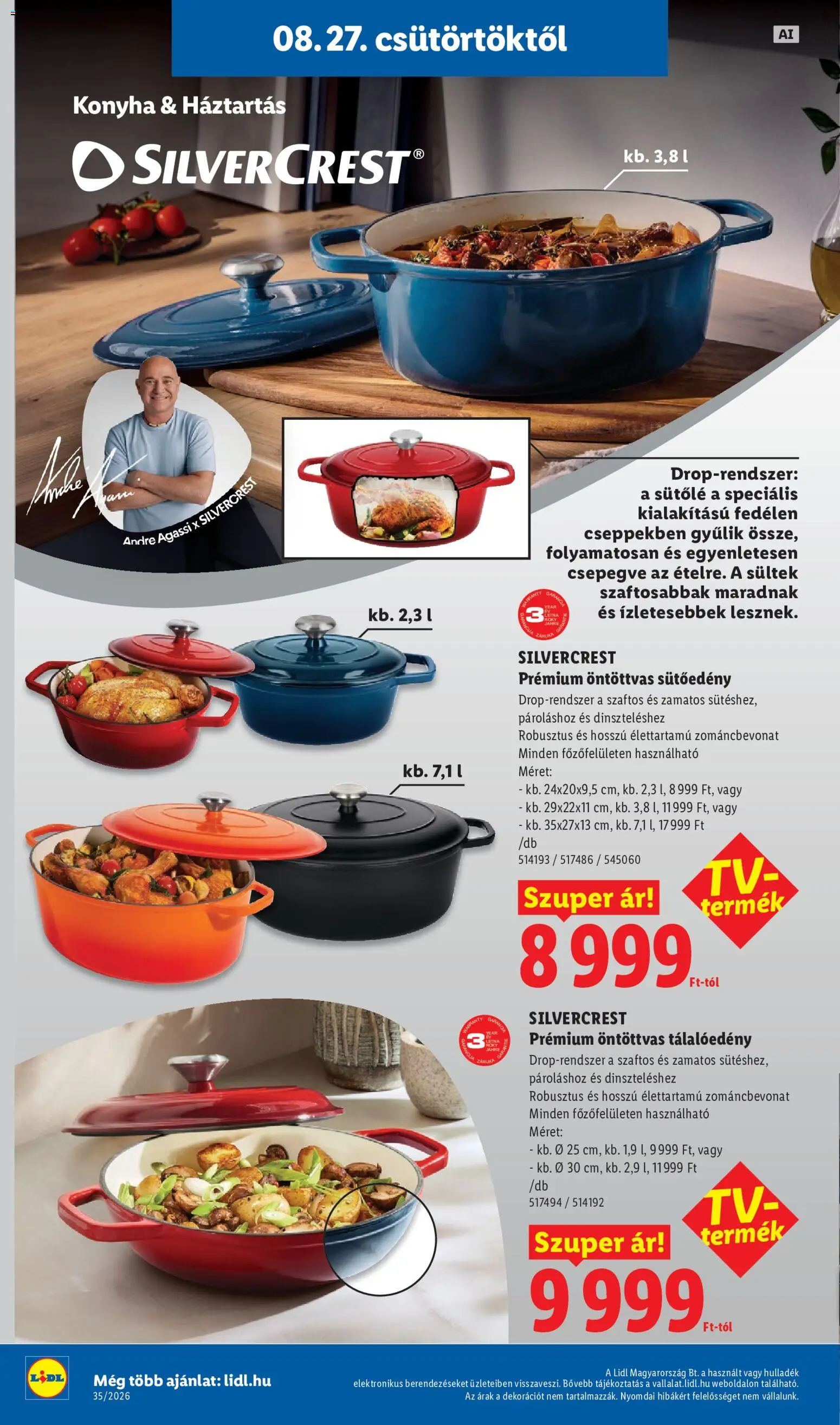 Lidl akciós ujság - amely érvényes a következő dátumtól: 2026.08.27. | Oldal: 38