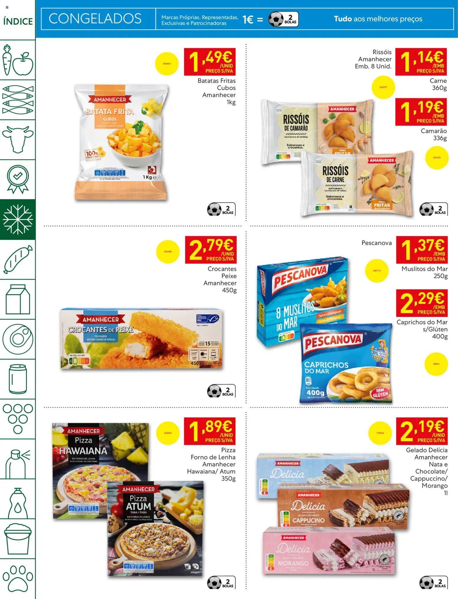 Recheio folheto Madeira │ válido de 05.05.2026 | Página: 12 | Produtos: Batata, Batata frita, Camarão, Gelado