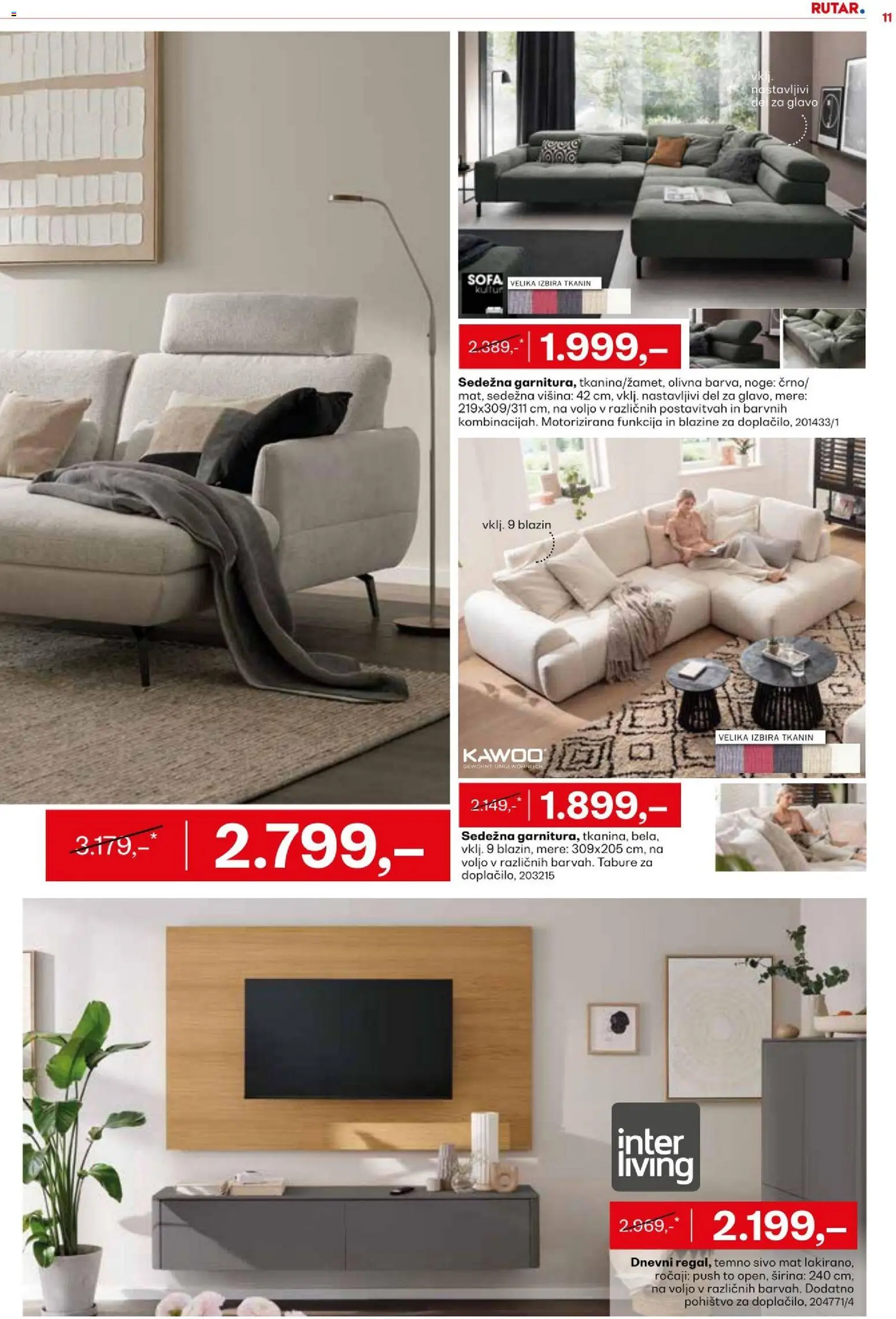 Novi Rutar katalog ponudbe – veljaven od 18.08.2026 | Stran: 11 | Izdelki: Pohištvo, Tabure