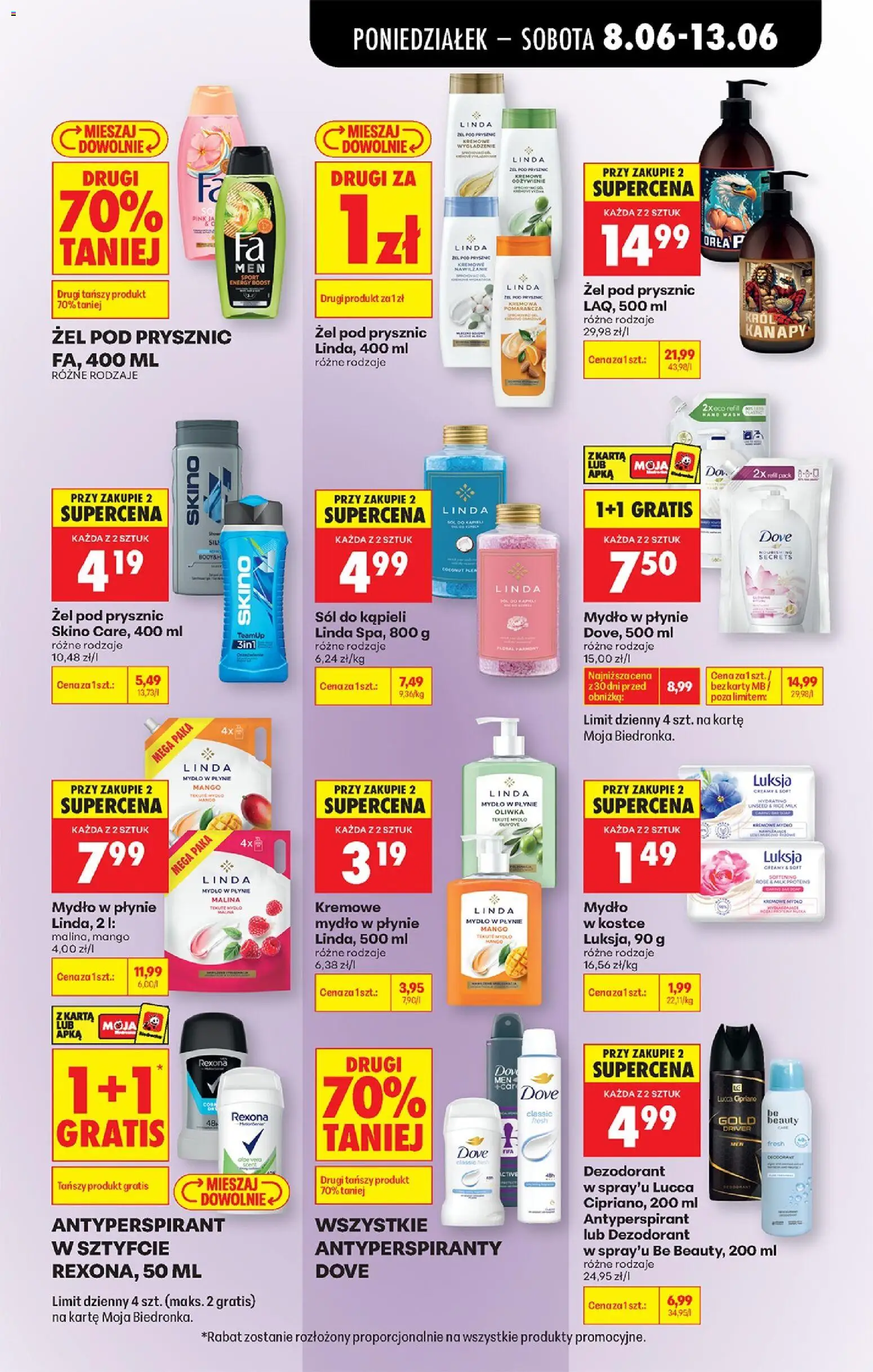 Biedronka gazetka od poniedziałku od 08.06.2026 | Strona: 75 | Produkty: Mango, Prysznic, Żel pod prysznic, Sól