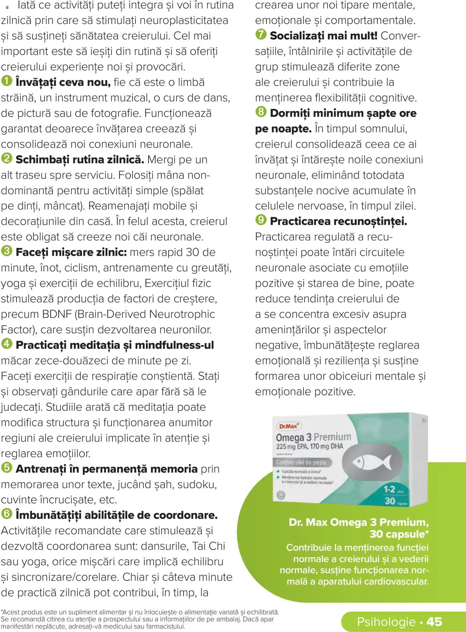 Noul catalog Dr.Max – valabil de la 01.09.2026 | Pagină: 44 | Produse: Premium, Omega, Ulei, Pește