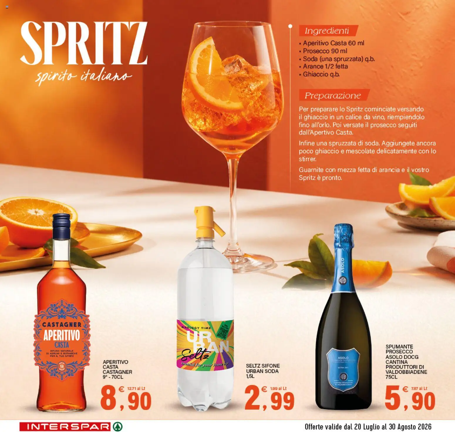 Volantino Interspar del 20/07/2026 | Pagina: 4 | Prodotti: Prosecco, Agrumi, Spumante, Aperitivo