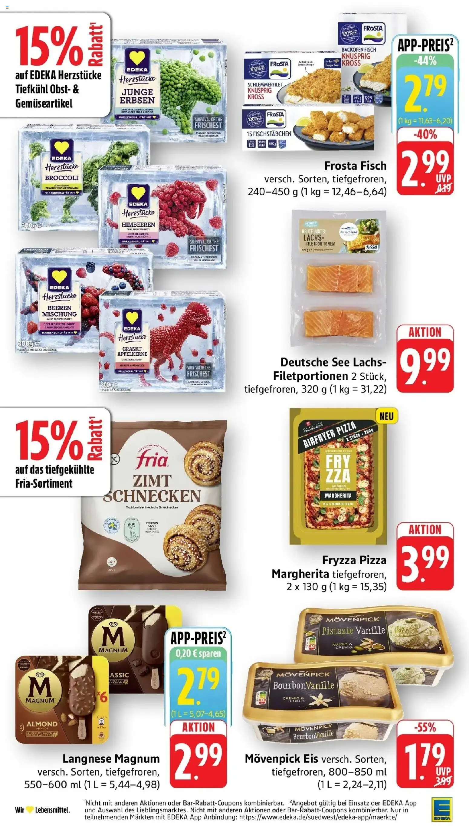 Edeka Prospekt Bad Camberg (ab 14.09.2026) » Angebote Online | Seite: 16 | Produkte: Langnese, Fisch, Backofen, Pizza