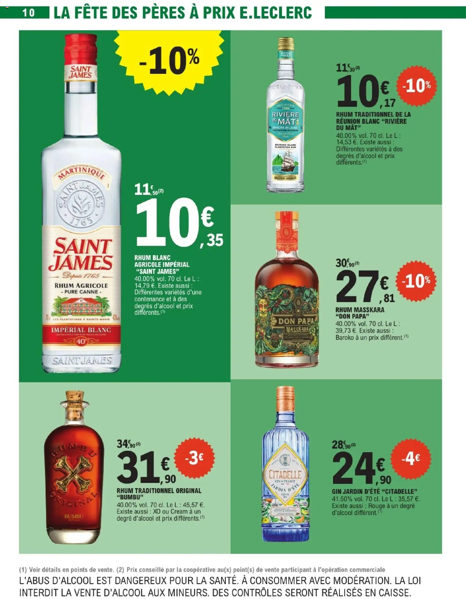 {H1} | Page: 10 | Produits: Rhum Masskara Don Papa, Rhum, Gin
