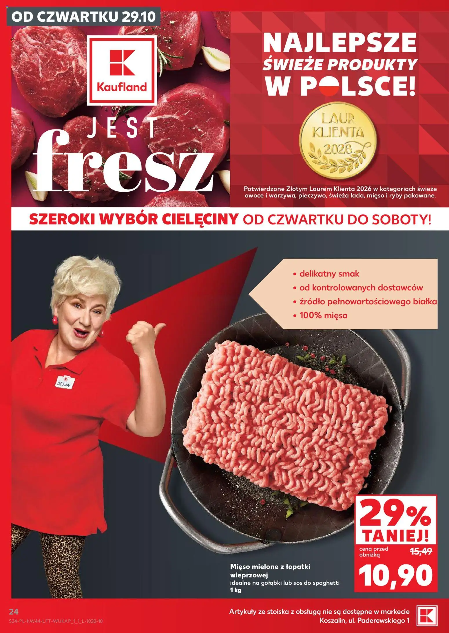 Kaufland Polsko leták od 29.10.2026 | Strana: 24 | Produkty: Ryby