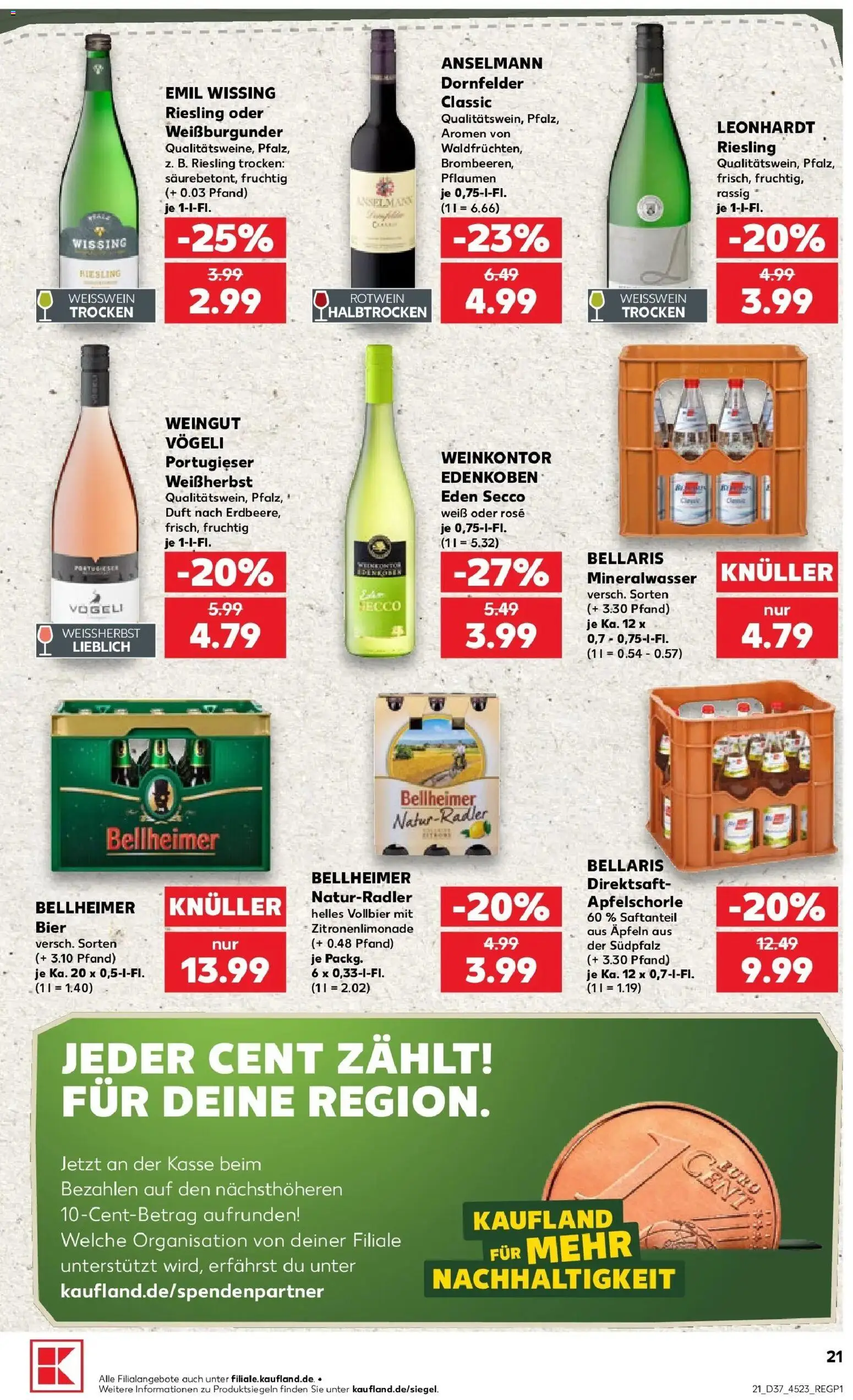 Prospekt Kaufland ab 07.09.2026 » Angebote Online zum Blättern | Seite: 30 | Produkte: Bier, Weißwein, Duft, Mineralwasser