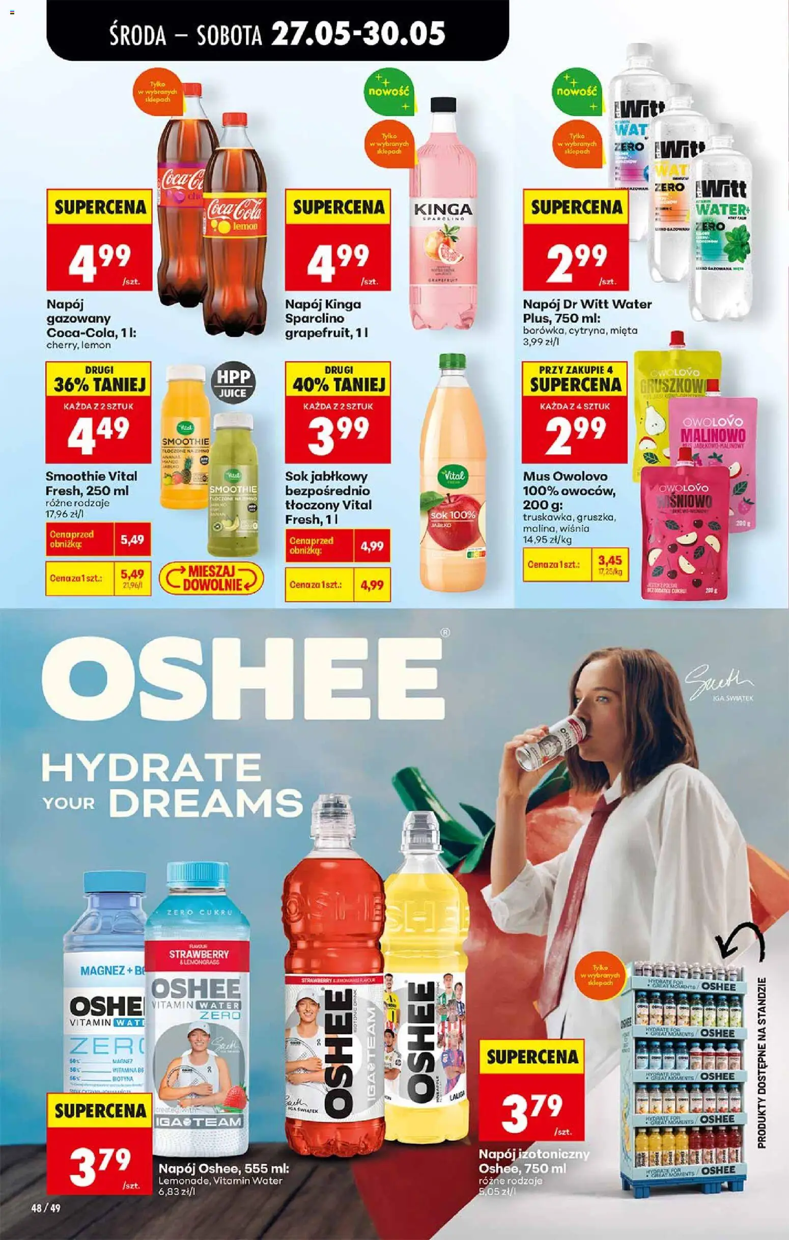 Biedronka gazetka od środy od 27.05.2026 | Strona: 48 | Produkty: Cytryny, Por, Mięta, Sok