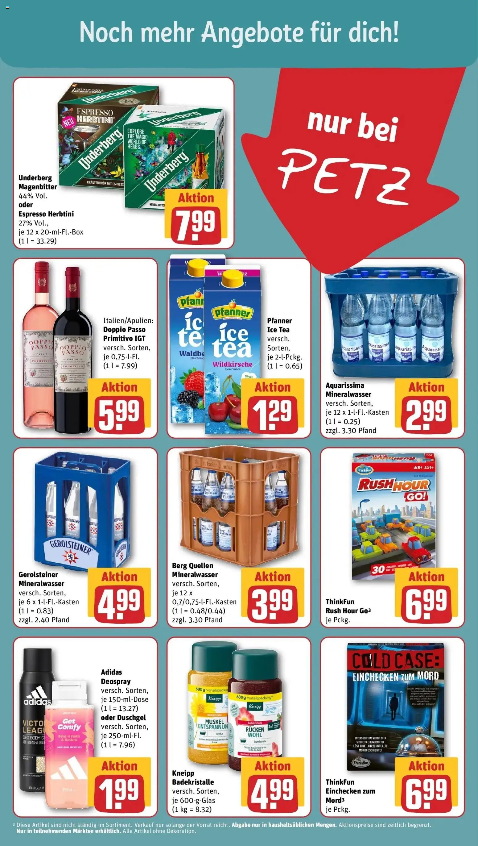 REWE Prospekt ab 12.10.2026 zum Blättern » Angebote | Seite: 17 | Produkte: Mineralwasser, Deospray, Underberg, Gerolsteiner