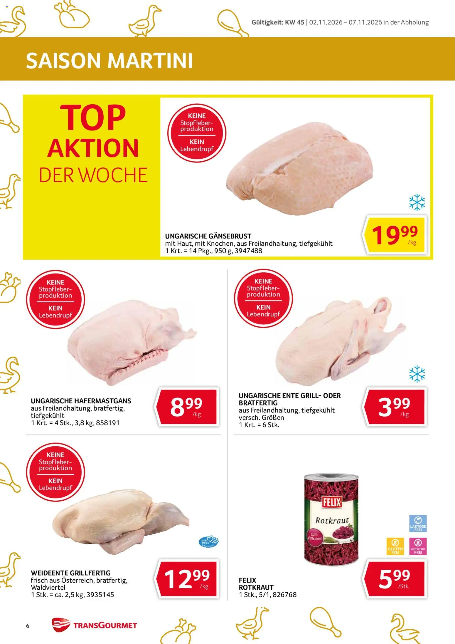 Transgourmet Abhol Aktion gültig ab 02.11.2026 | Seite: 6 | Produkte: Grill