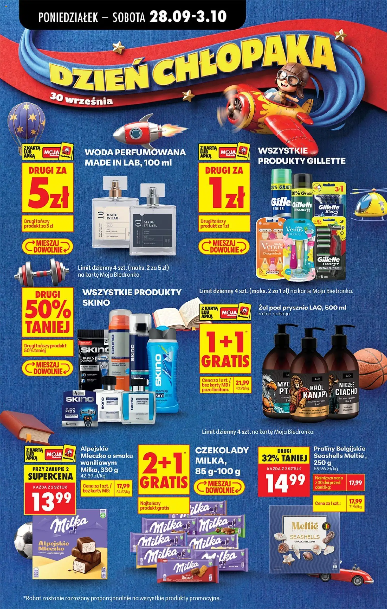 Biedronka Polsko leták - Codziennie niskie ceny od 28.09.2026 | Strana: 19 | Produkty: Milka, Karty