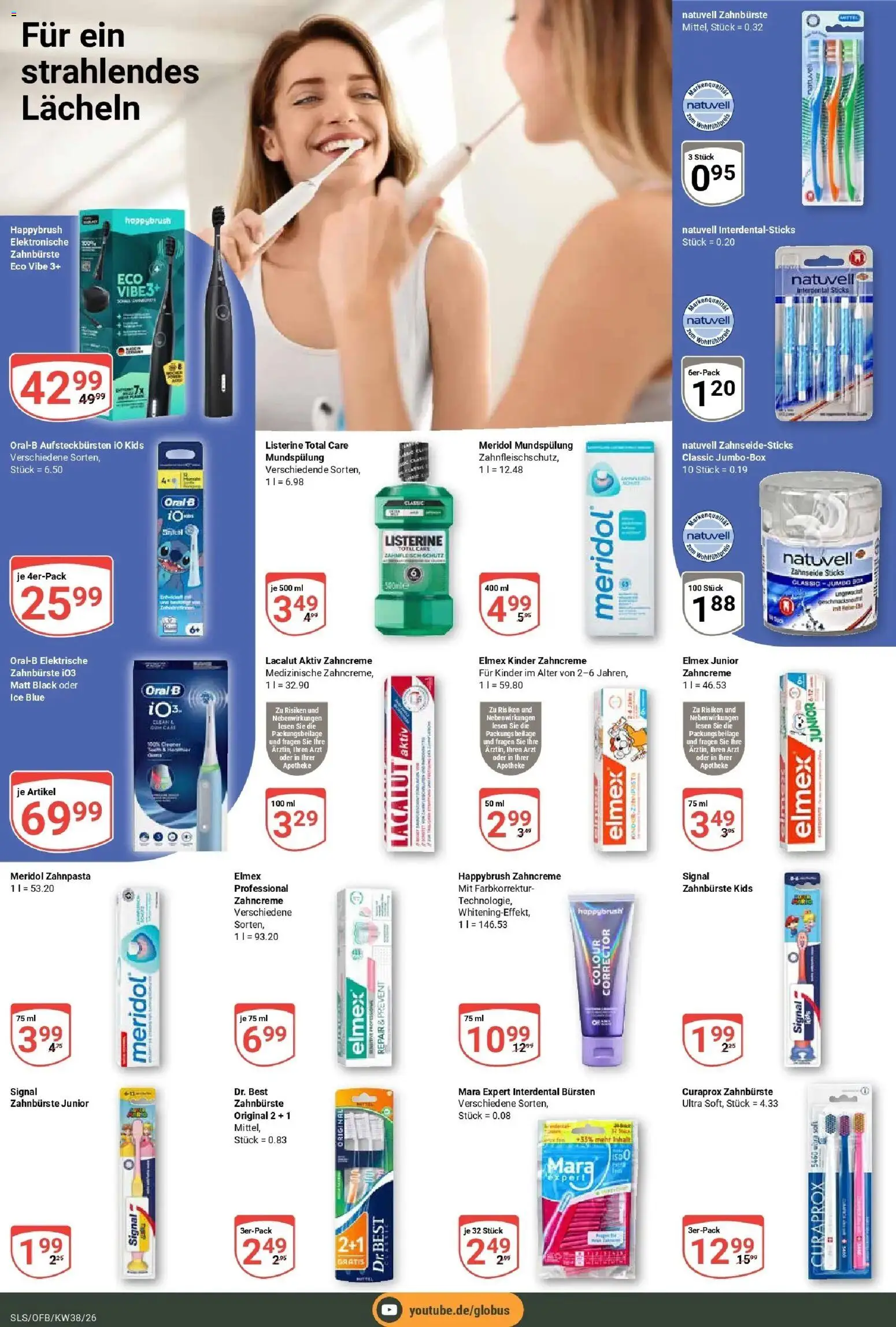 Globus Prospekt Saarlouis (ab 14.09.2026) » Angebote online | Seite: 19 | Produkte: Box, Zahnpasta, Zahnbürste, Listerine