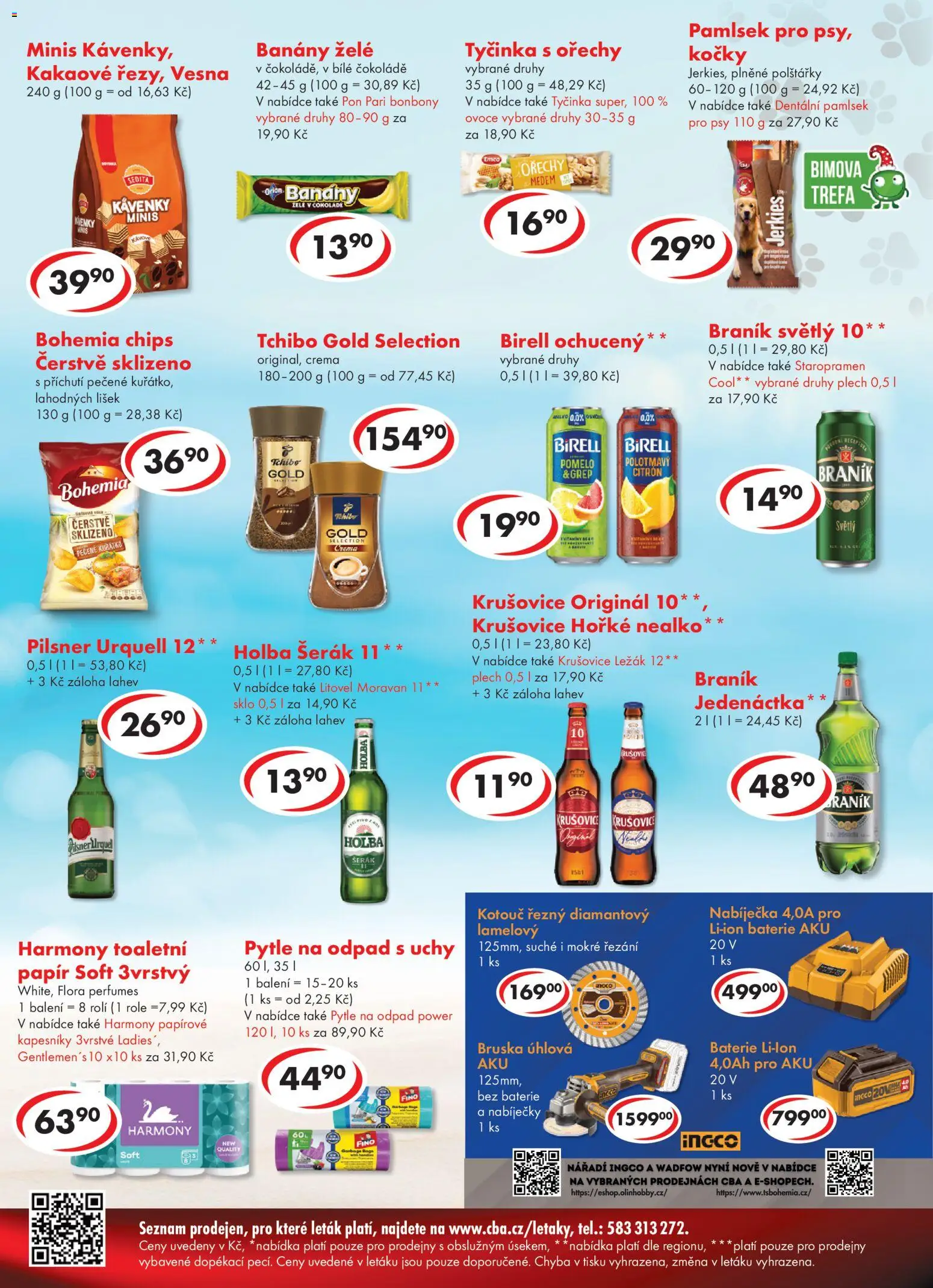 CBA leták - Premium od 15.07.2026 | Strana: 4 | Produkty: Holba šerák, Ovoce, Birell, Tchibo Gold