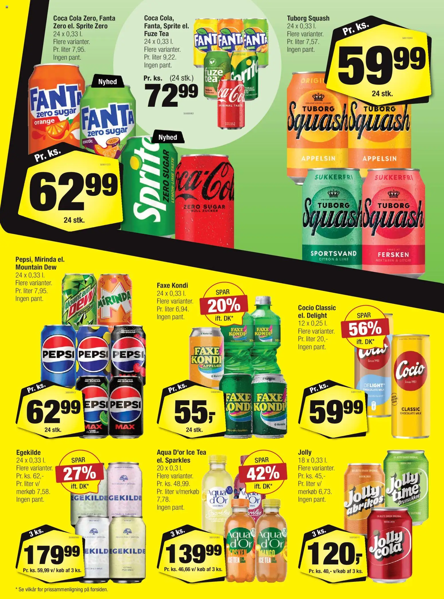 Calle tilbudsavis – gyldig fra 21/10/2026 | Side: 27 | Produkter: Coca Cola, Squash, Faxe Kondi, Pepsi