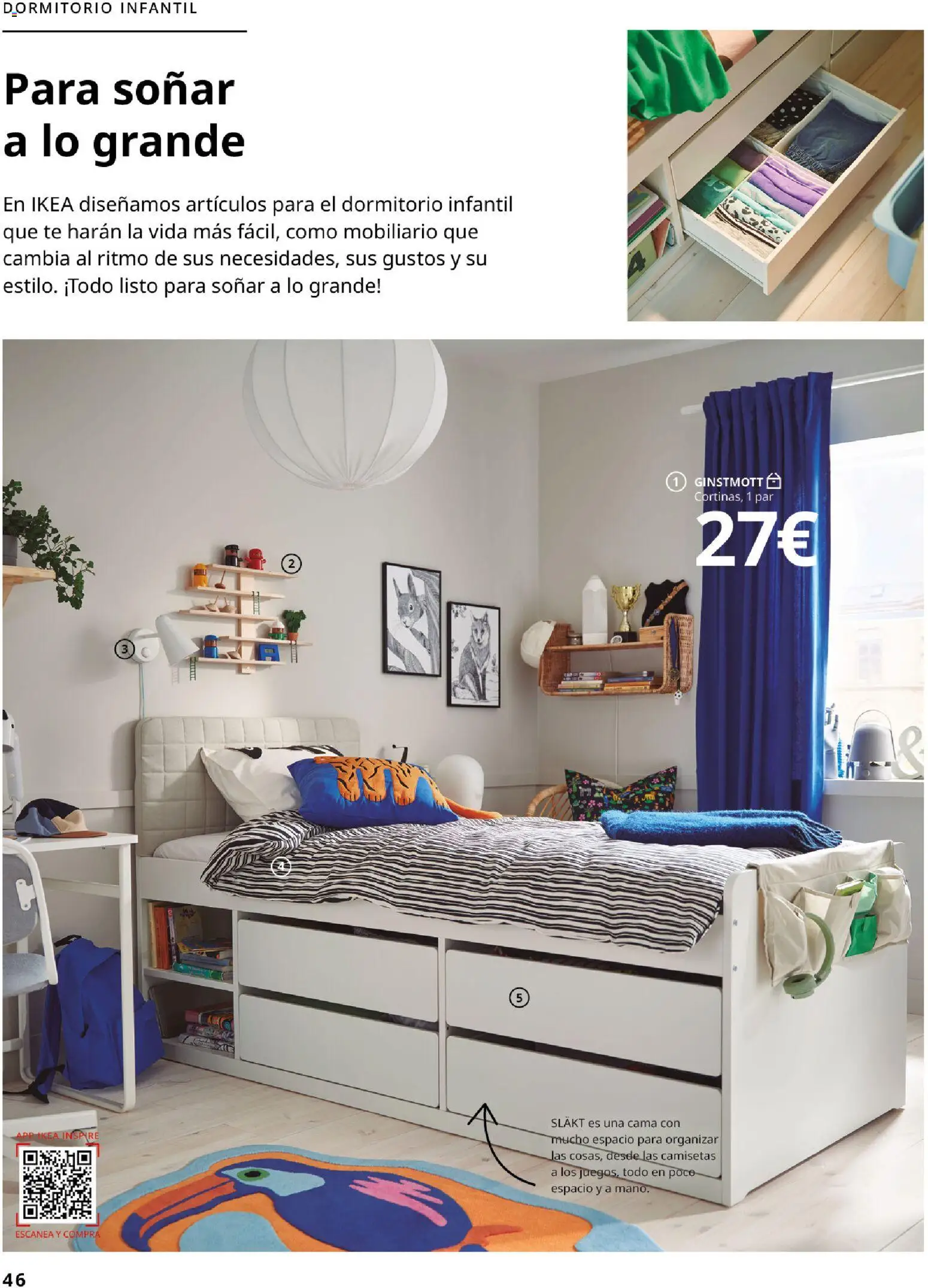 Catálogo IKEA Dormitorios │ válido desde el 01/02/2026 | Página: 46 | Productos: Té, Cama