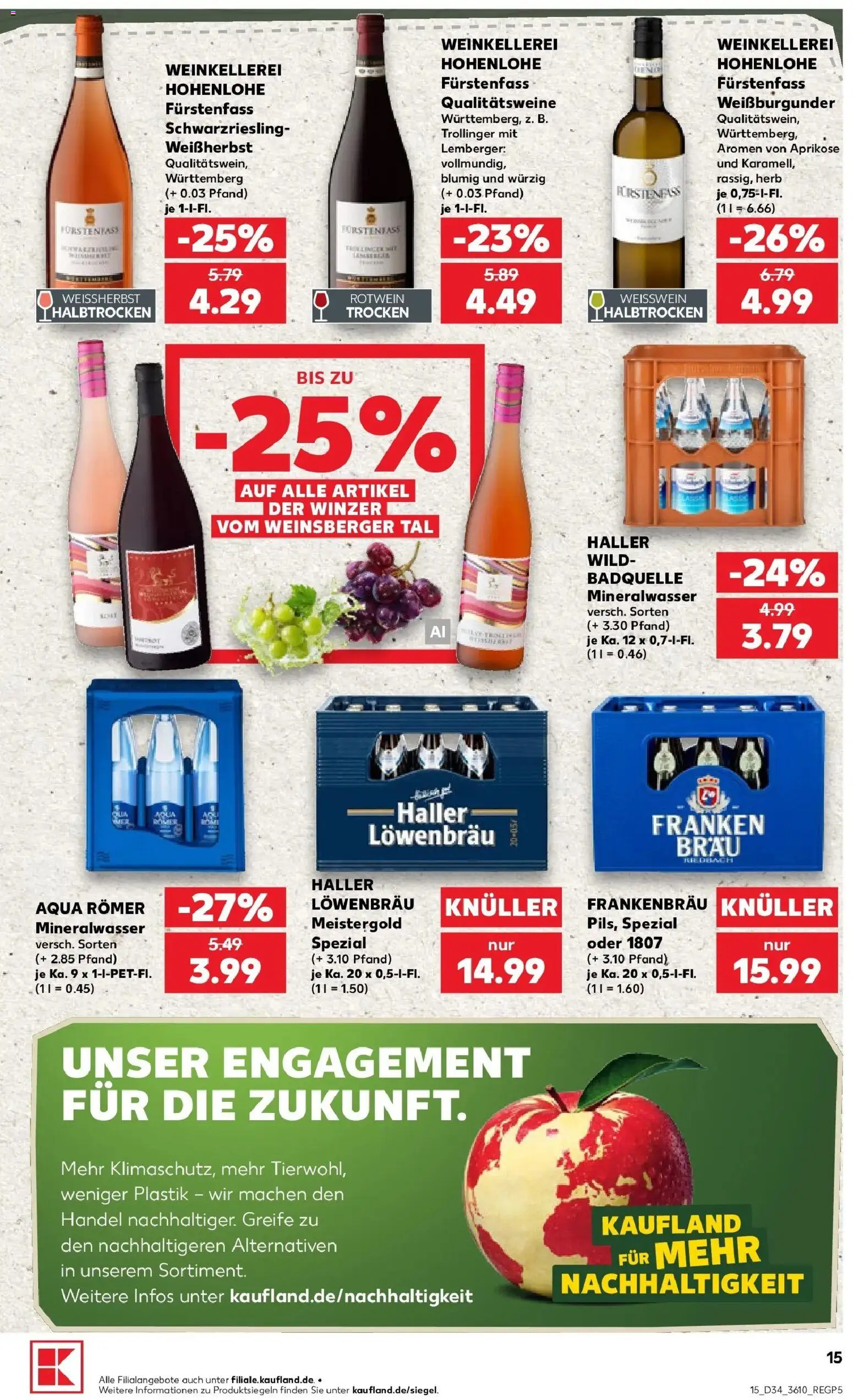 Prospekt Kaufland ab 17.08.2026 » Angebote Online zum Blättern | Seite: 26 | Produkte: Weißwein, Rotwein, Mineralwasser