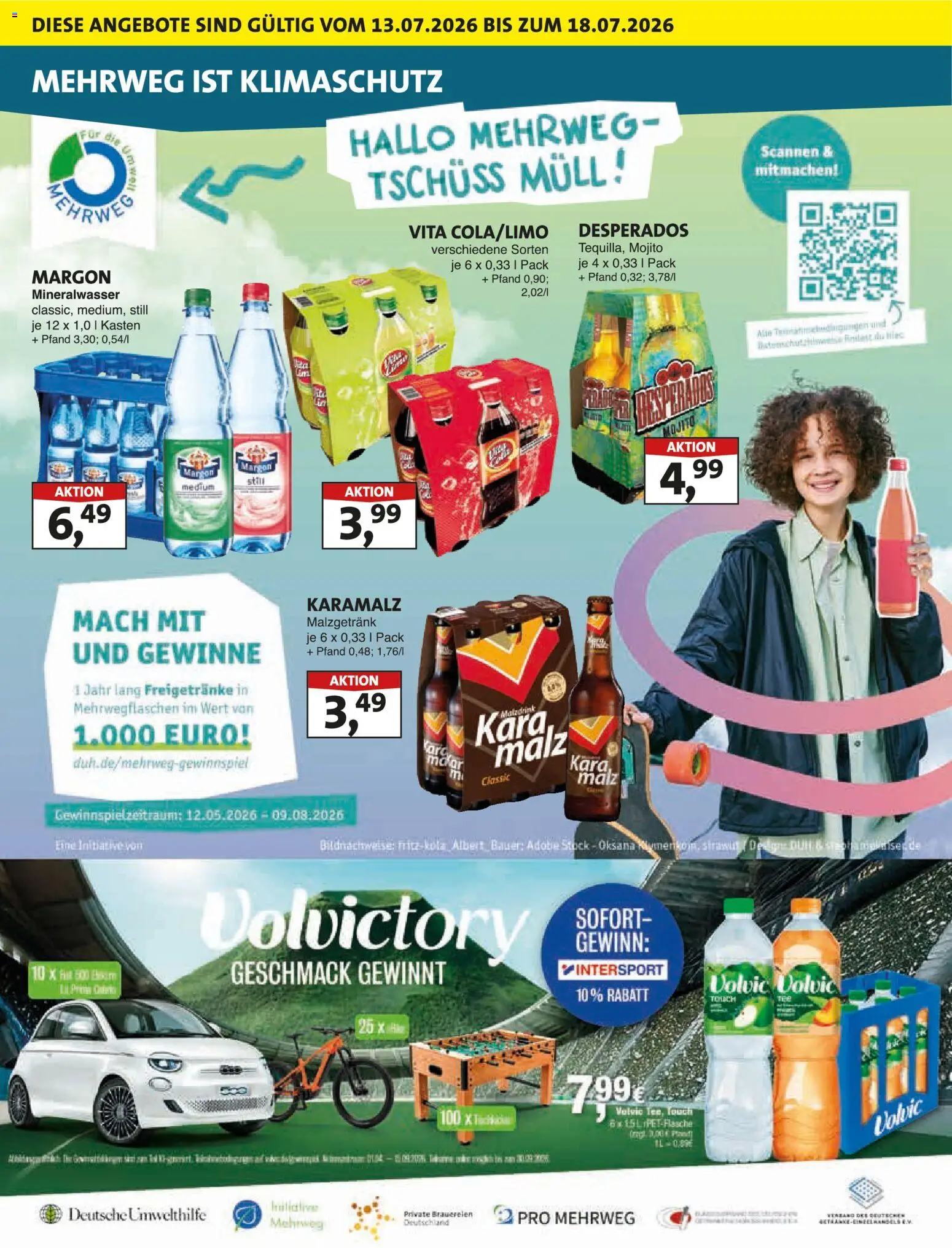 Lösch Depot Prospekt – gültig ab 13.07.2026 | Seite: 4 | Produkte: Fritz kola, Mineralwasser, Desperados, Volvic