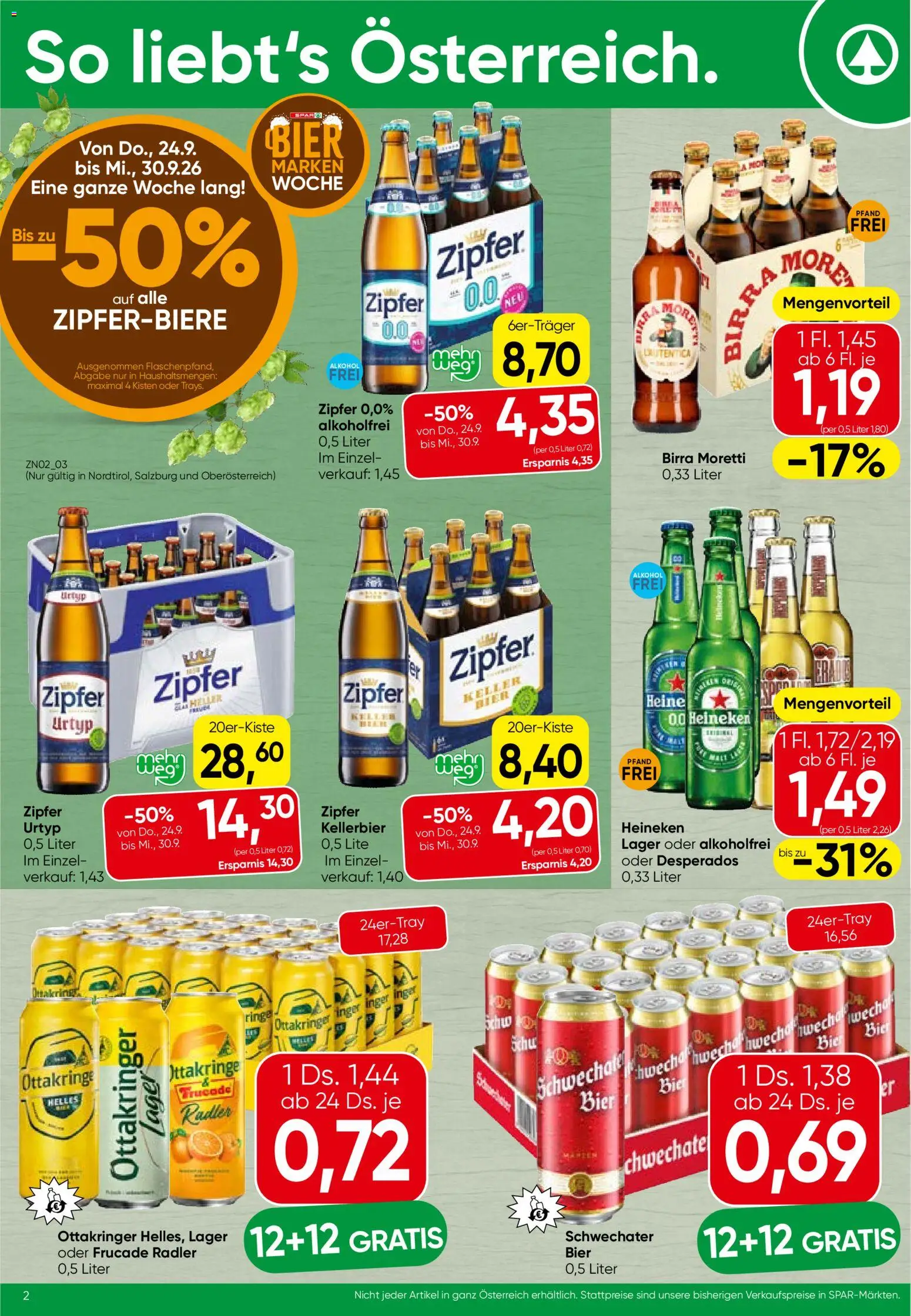 Spar Flugblatt gültig ab 24.09.2026 | Seite: 2