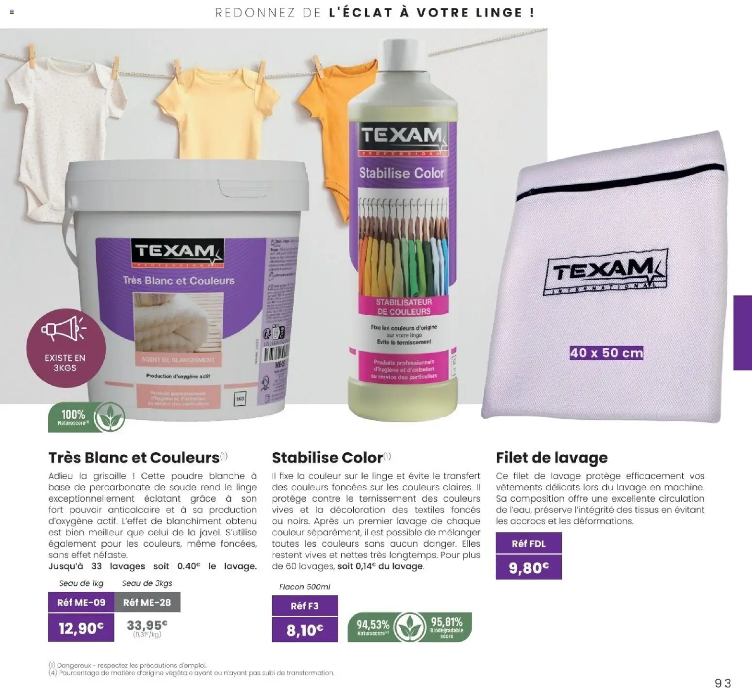 {H1} | Page: 93 | Produits: Base, Poudre, Vêtements, Filet de lavage