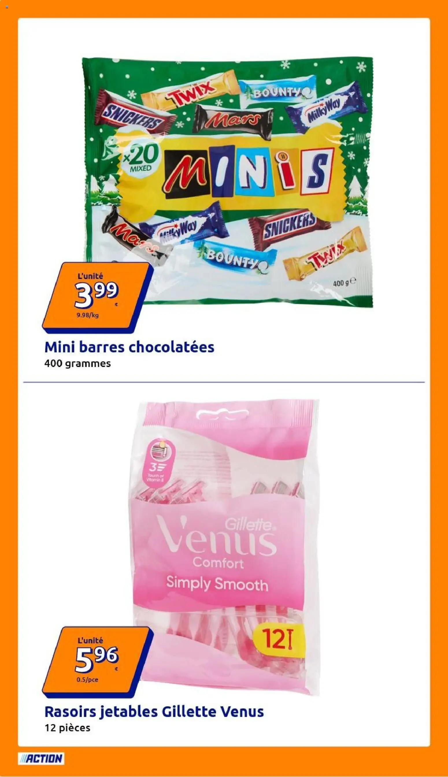{H1} | Page: 26 | Produits: Rasoirs jetables, Snickers, Twix