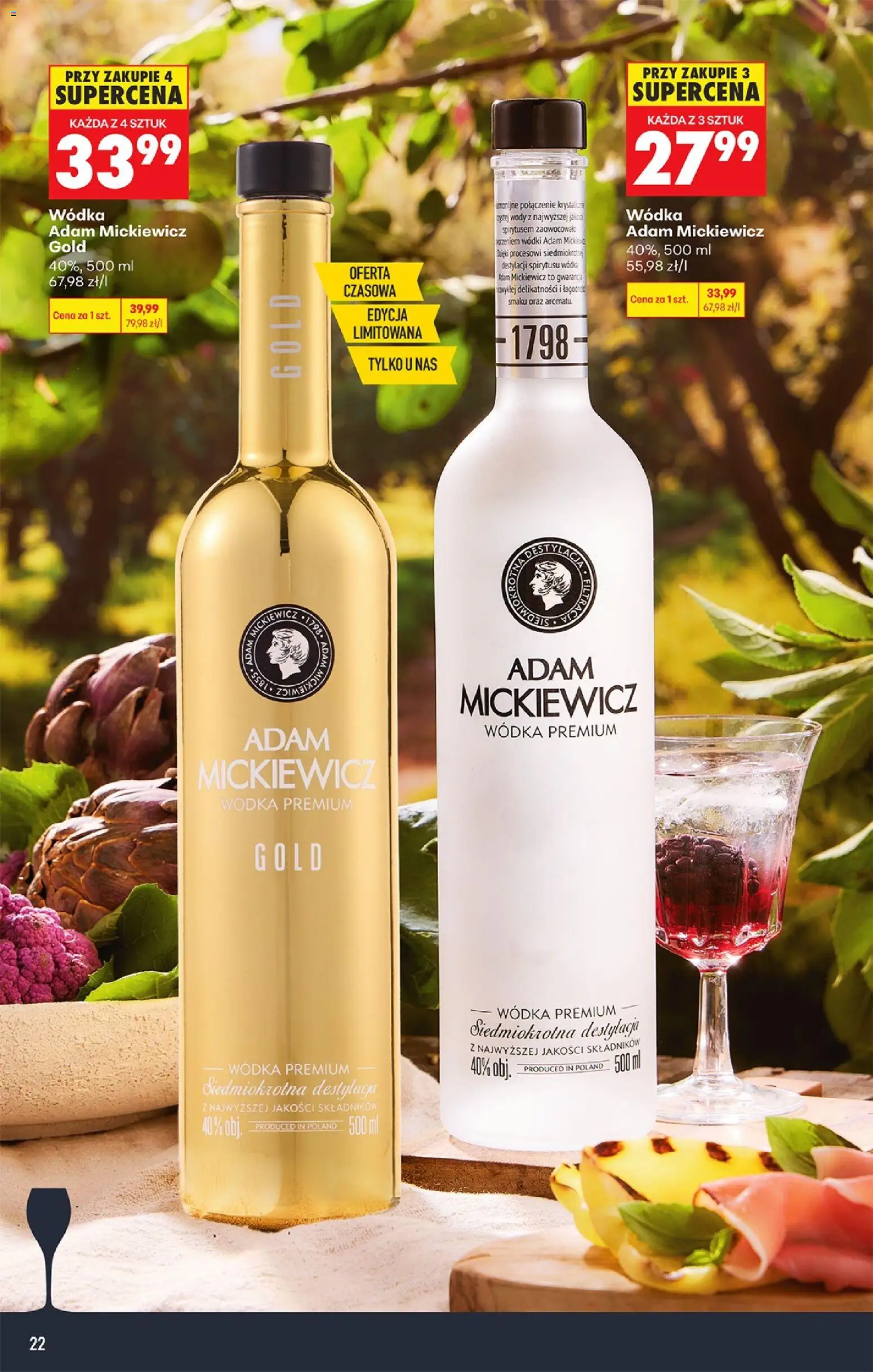Biedronka gazetka - Czas na toast od 24.08.2026 | Strona: 24 | Produkty: Vodka, Wódka, Woda