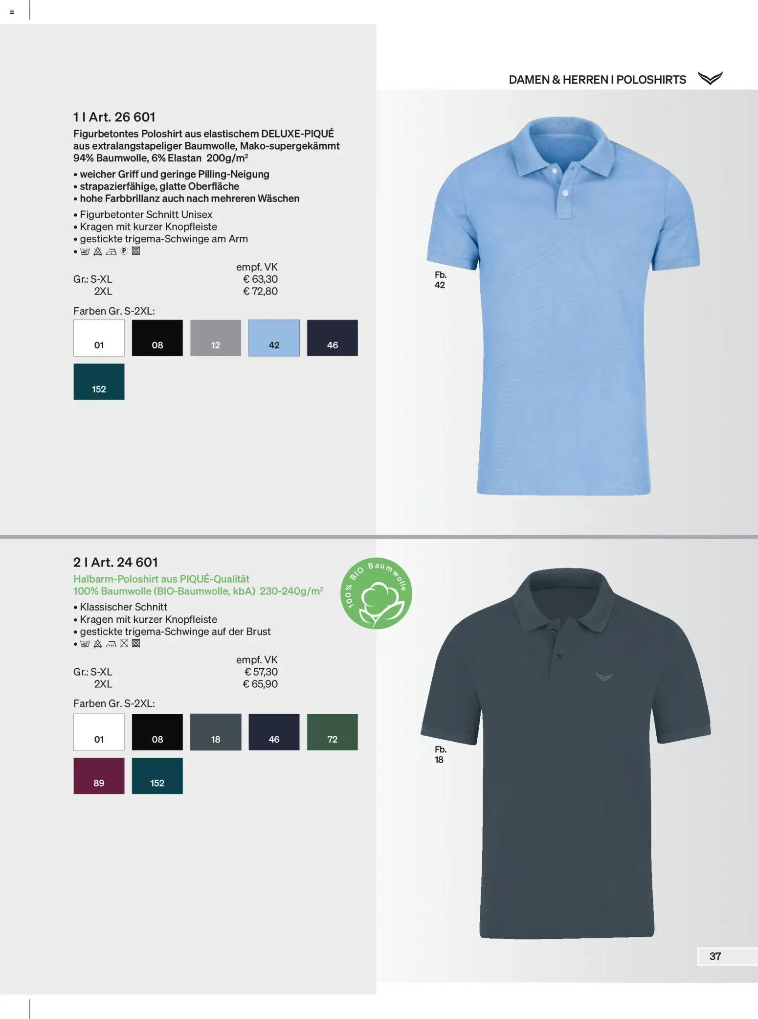 Trigema Prospekt – gültig ab 01.02.2026 | Seite: 37 | Produkte: Poloshirt