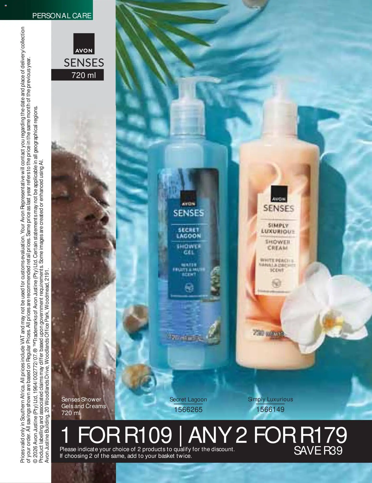 New Avon catalogue – valid from 01/08/2026 | Page: 166 | Products: Shower, Basket