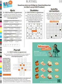 Migros aktionen Magazin ab 08.07.2026 gültig | Seite: 53 | Produkte: Orangen, Ketchup, Wasser
